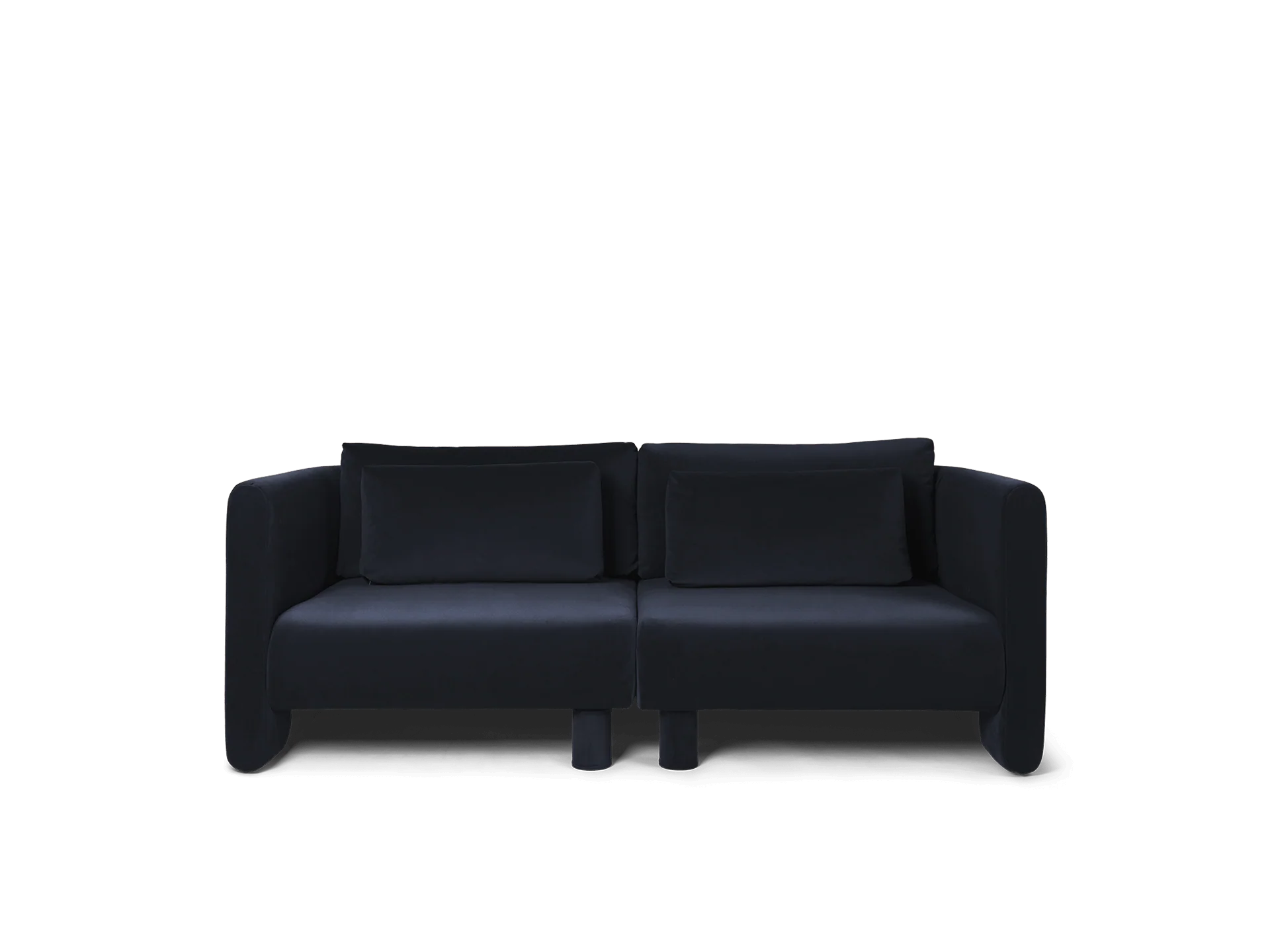 Dase Sofa Armrest Left - Rich Velvet - Navy - US - Image 3