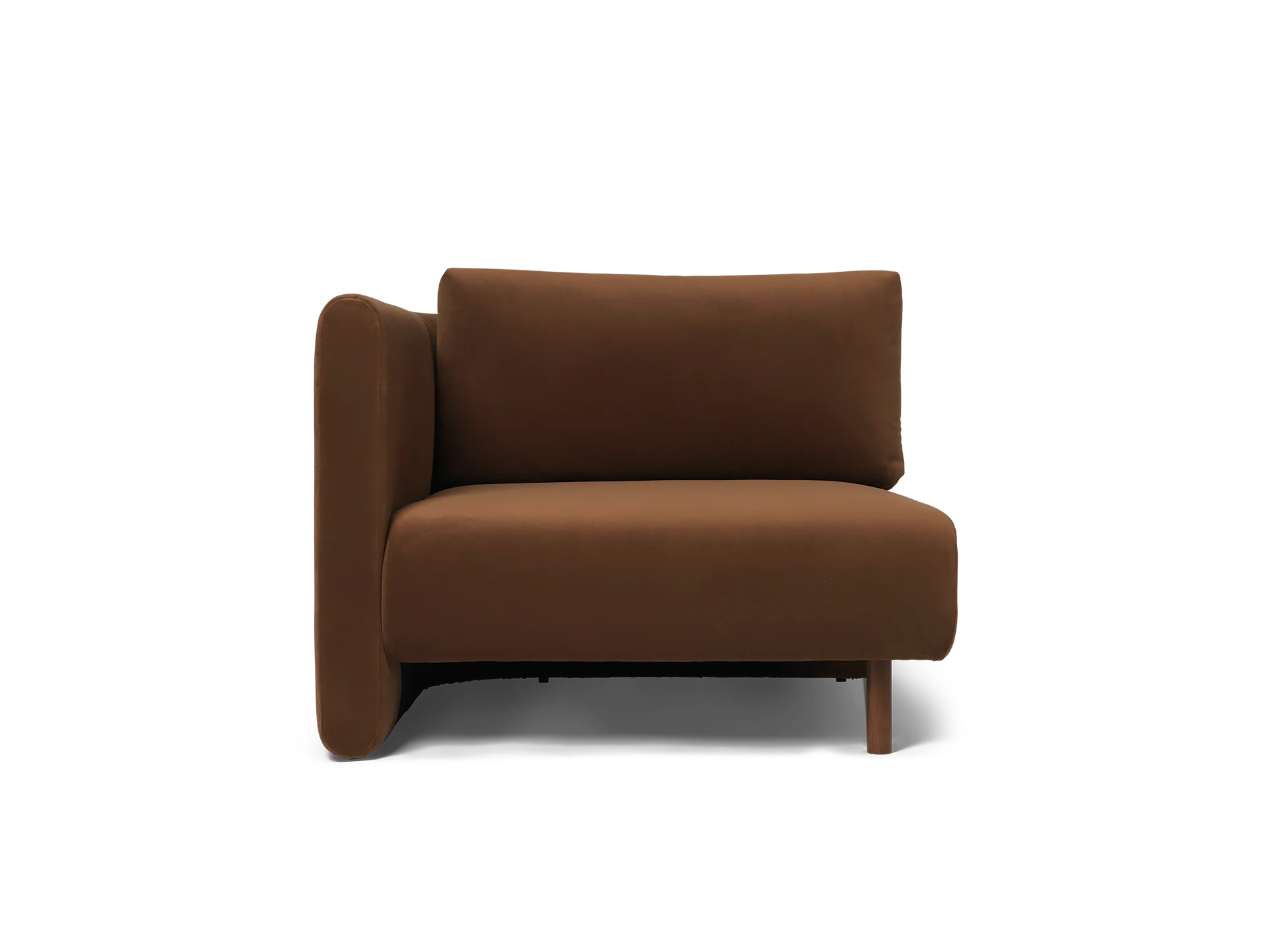 Dase Sofa Armrest Left - Rich Velvet - Soft Brown - US - Image 3