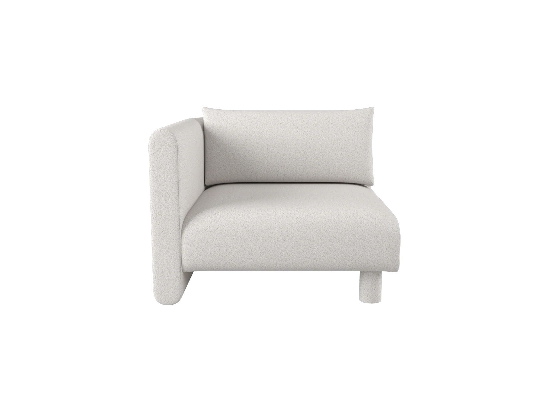 Dase Sofa Armrest Left - Soft Bouclé - Off-white/Sand - US