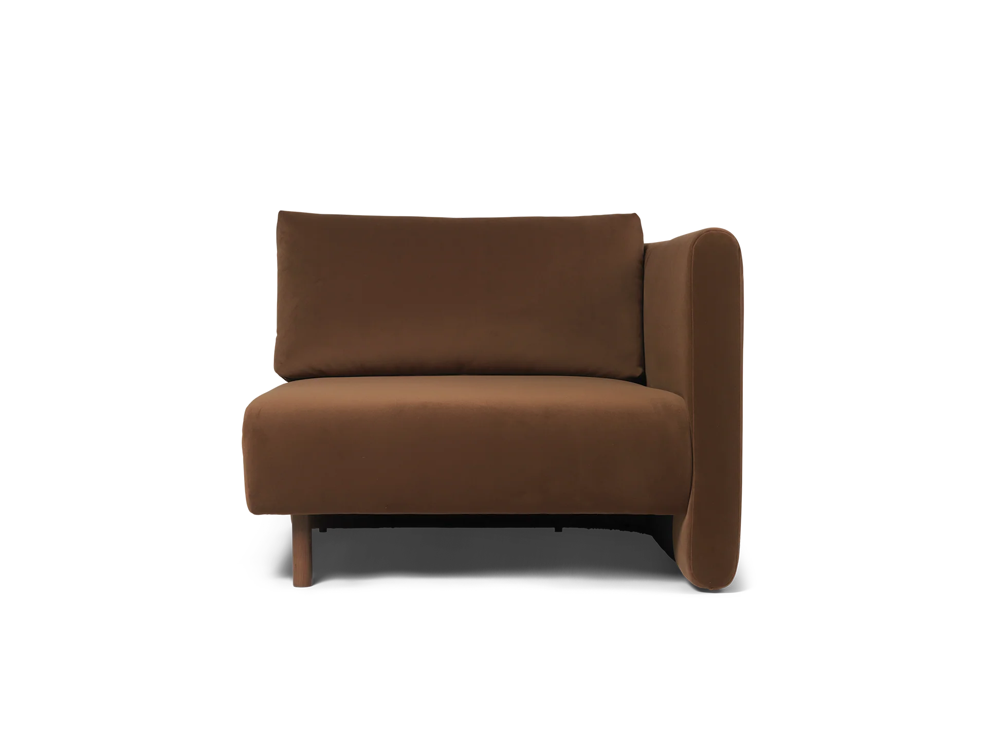 Dase Sofa Armrest Right - Rich Velvet - Soft Brown - US - Image 3