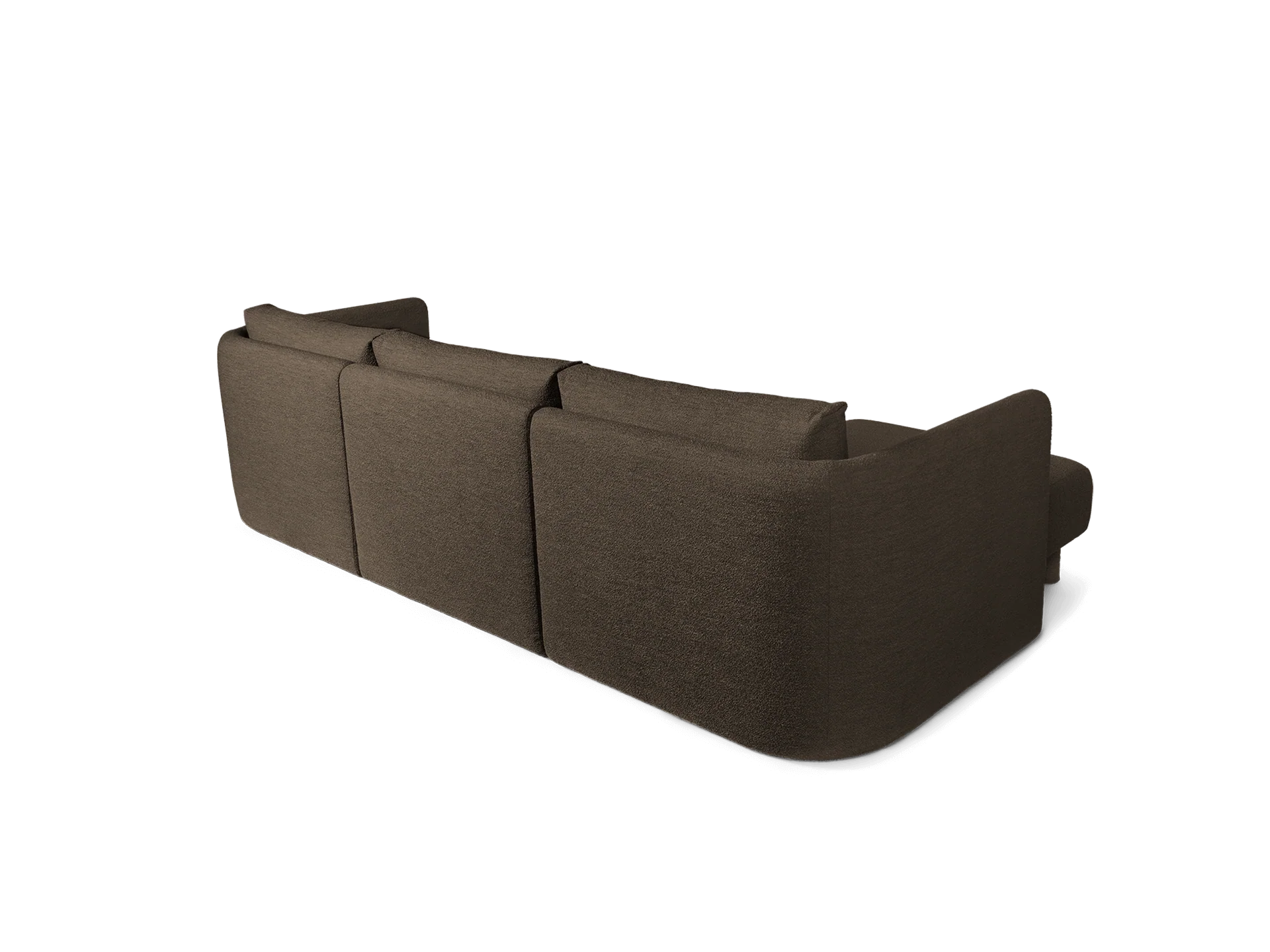 Dase Sofa Armrest Right - Soft Bouclé - Dark Brown - US - Image 4