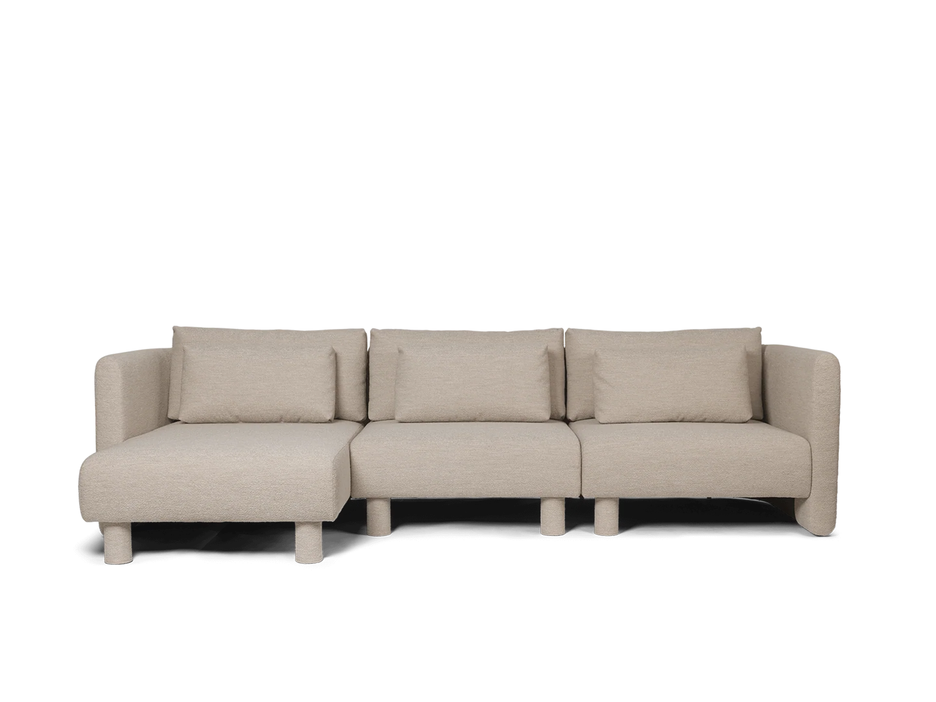 Dase Sofa Armrest Right - Soft Bouclé - Natural - US - Image 6