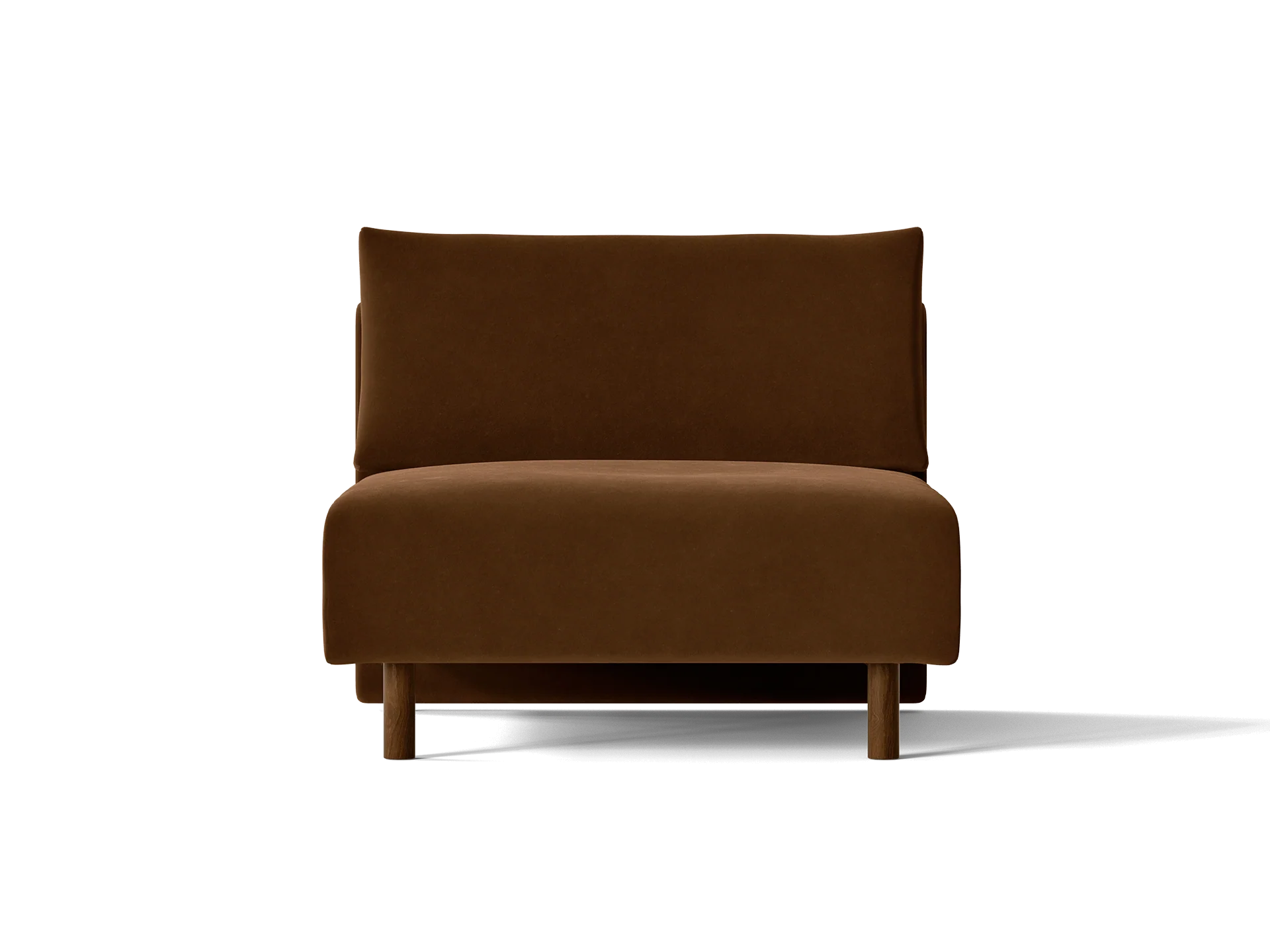 Dase Sofa Center - Rich Velvet - Soft Brown - US - Image 2