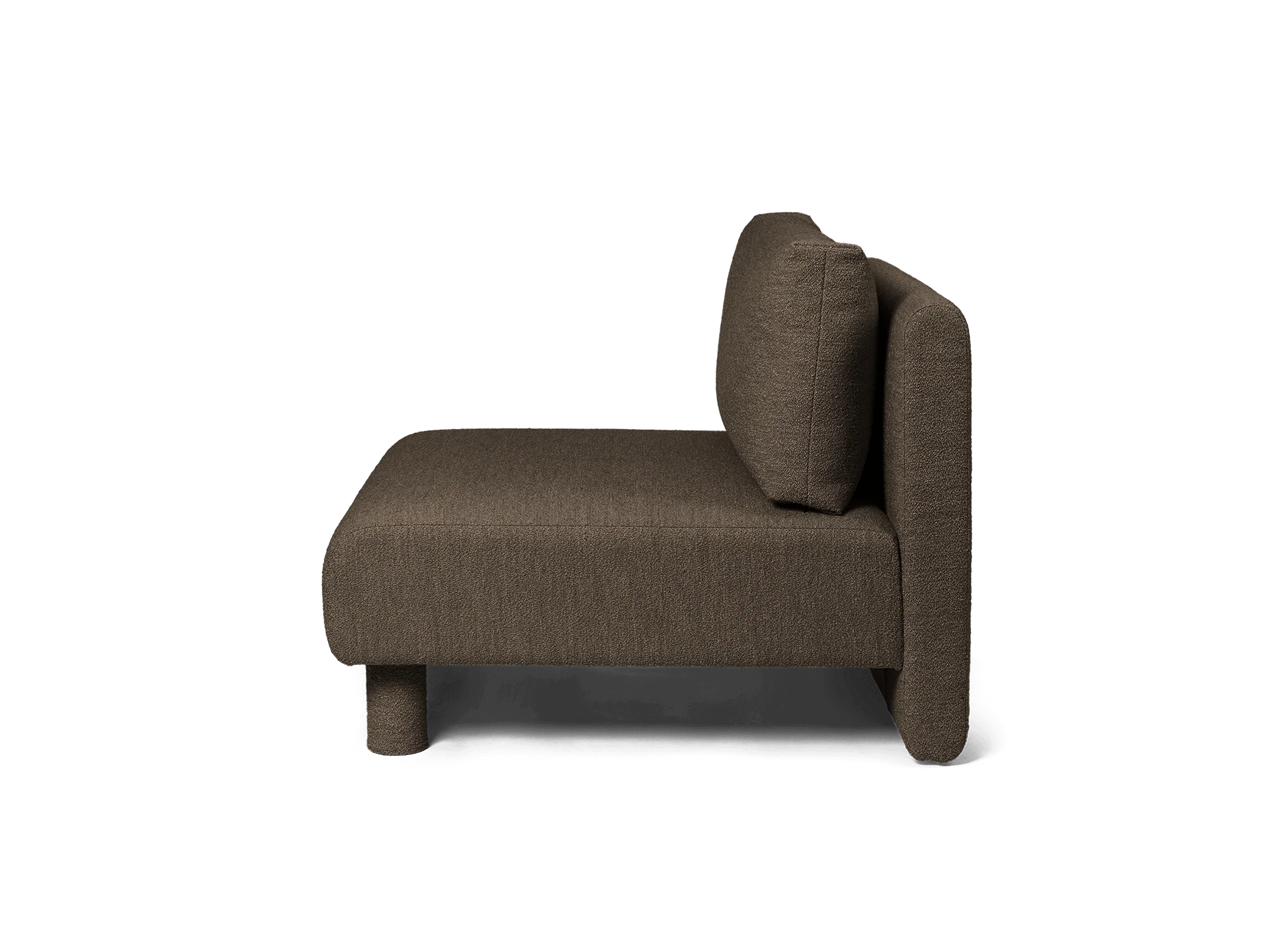 Dase Sofa Center - Soft Bouclé - Dark Brown - US - Image 3