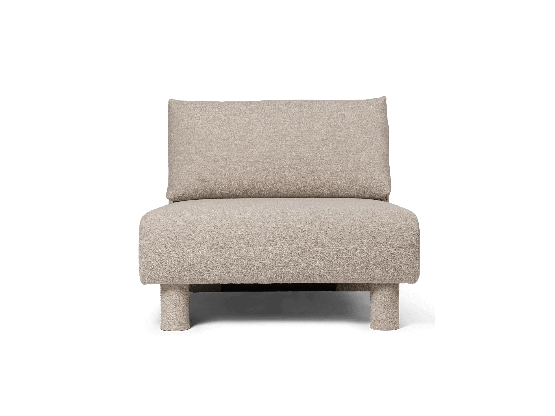 Dase Sofa Center - Soft Bouclé - Natural - US