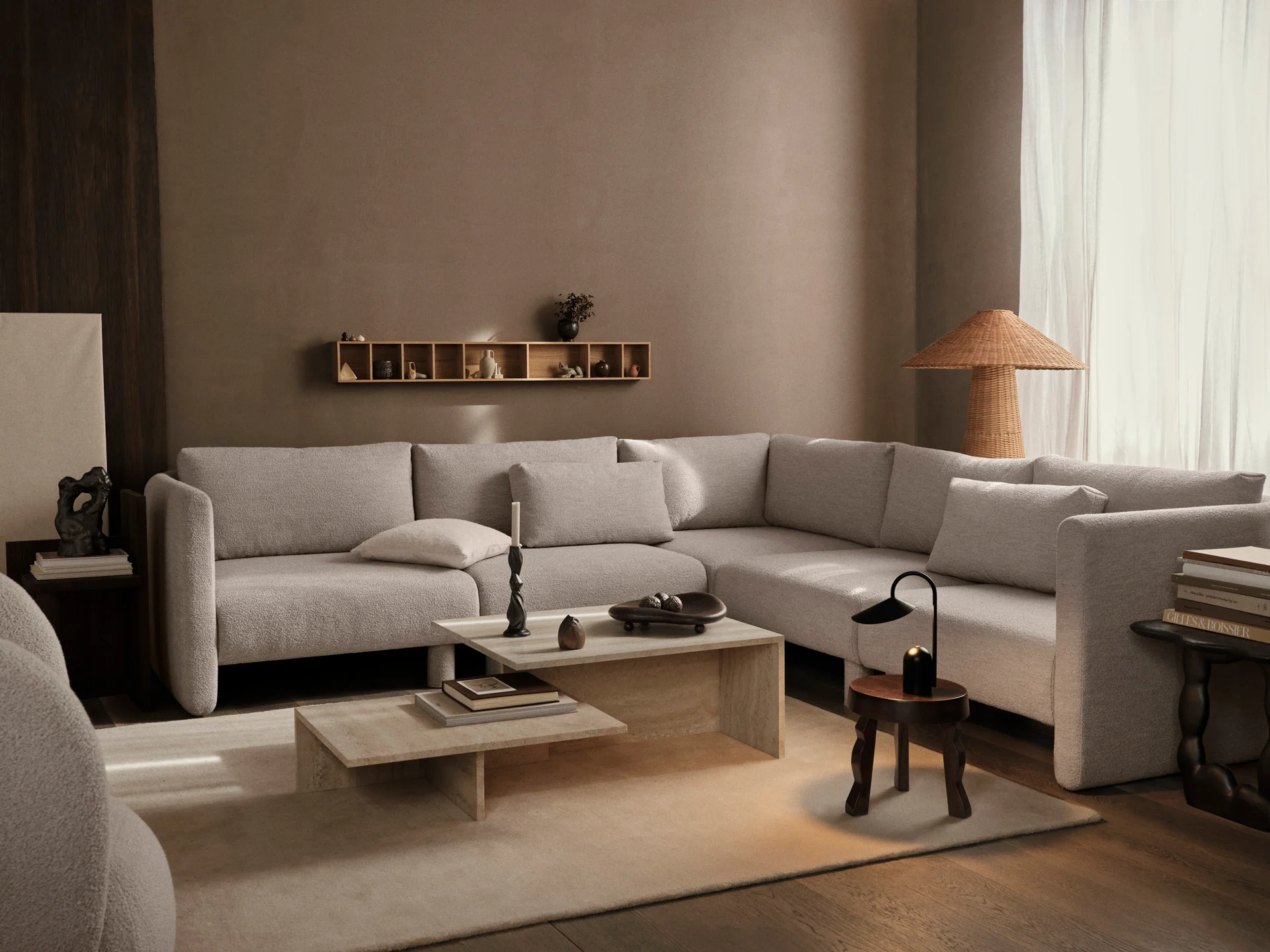 Dase Sofa Center - Soft Bouclé - Natural - US - Image 4