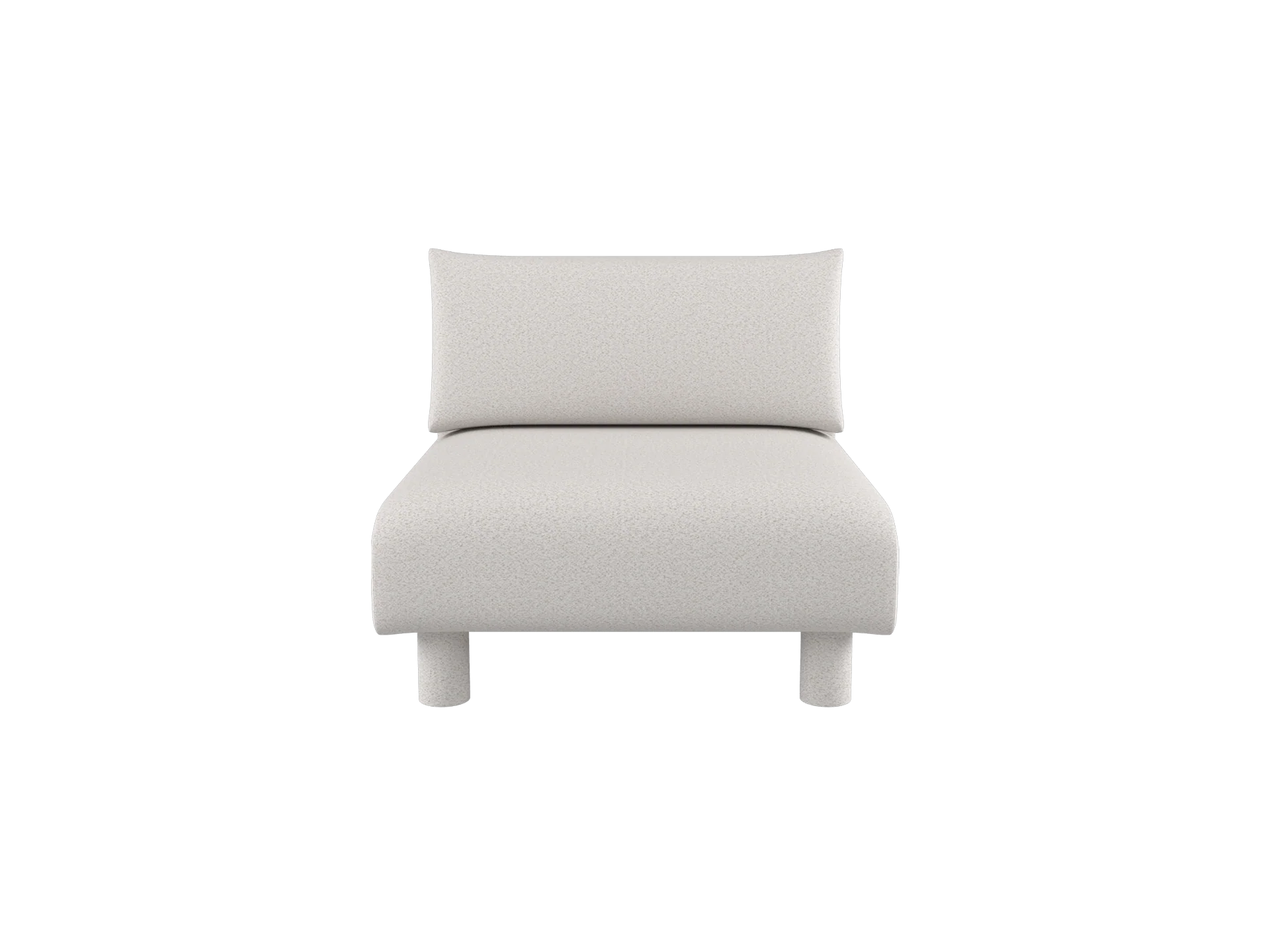 Dase Sofa Center - Soft Bouclé - Off-white/Sand - US