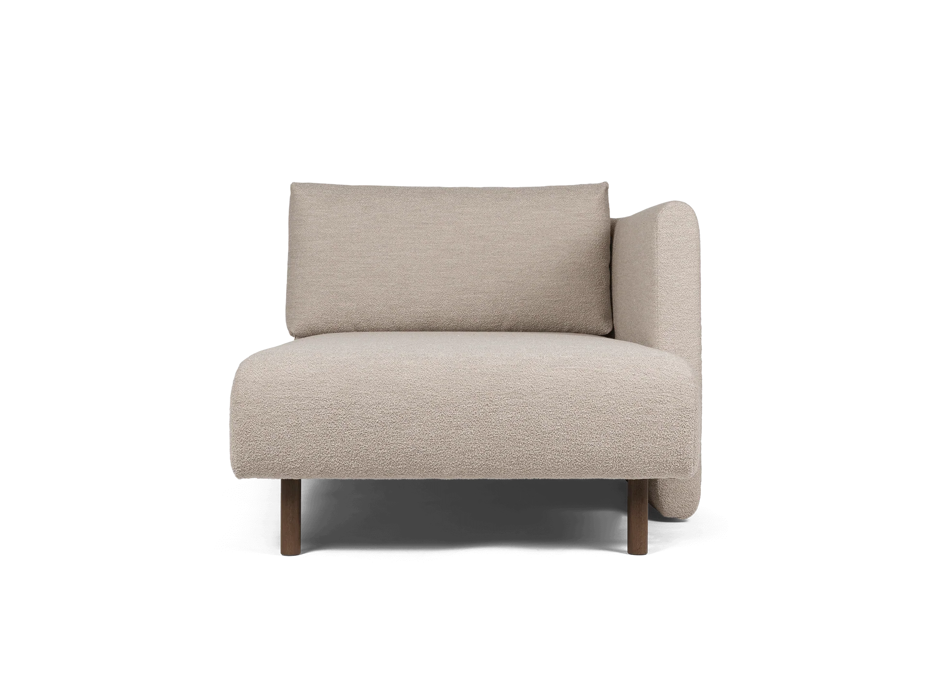 Dase Sofa Chaise Longue Right - Soft Bouclé - Natural - US - Image 2