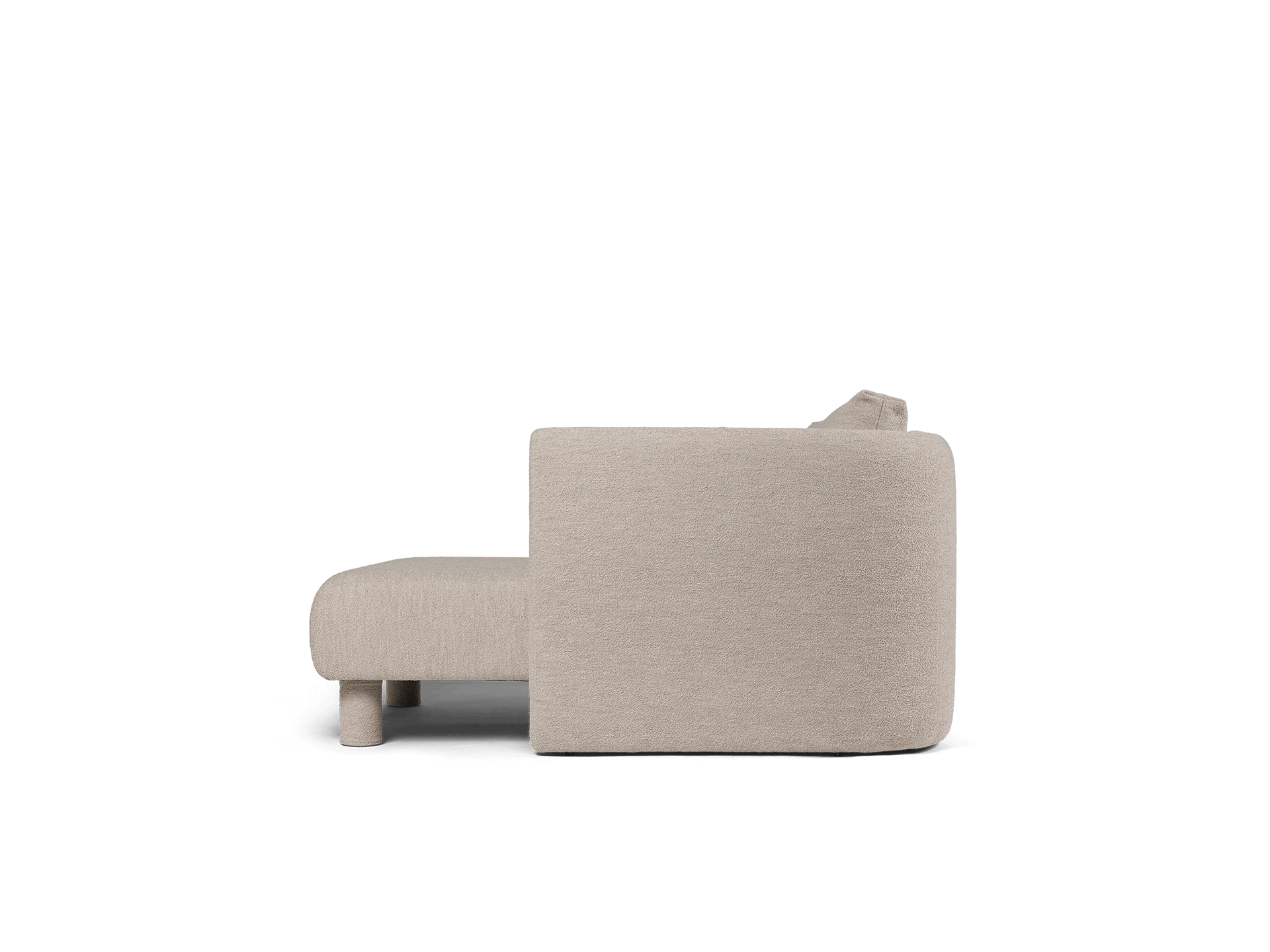 Dase Sofa Chaise Longue Right - Soft Bouclé - Natural - US - Image 4