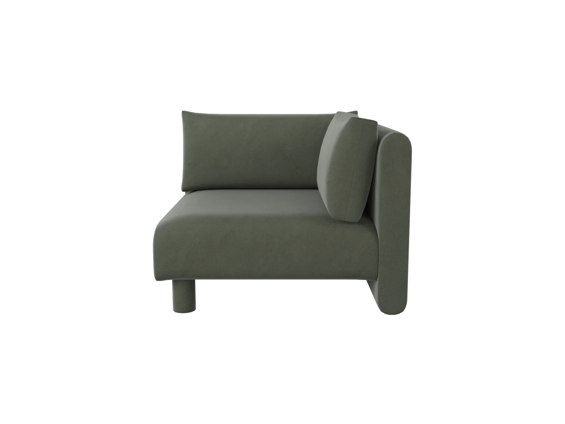Dase Sofa Corner - Rich Velvet - Pine - US