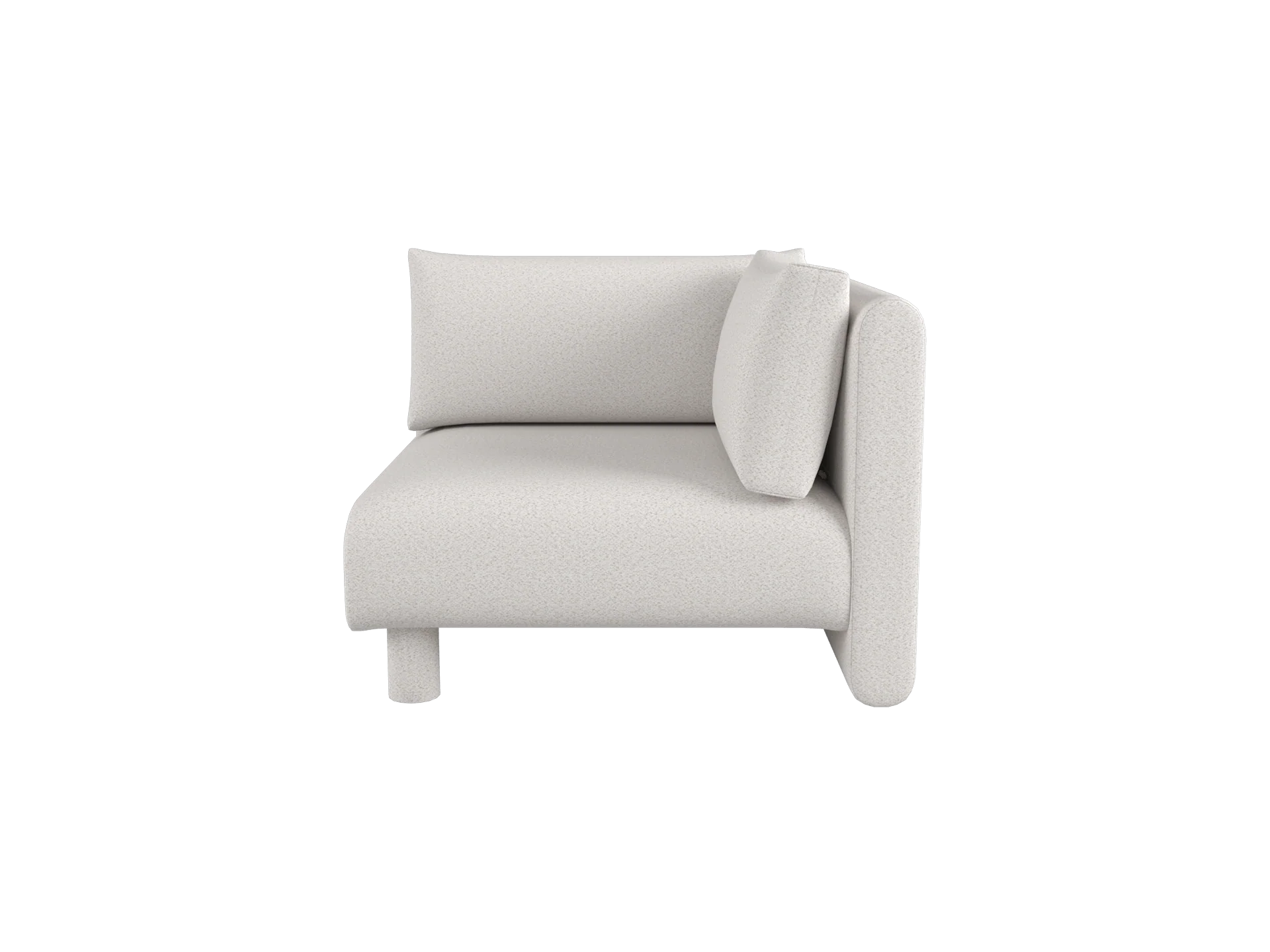Dase Sofa Corner - Soft Bouclé - Off-white/Sand - US