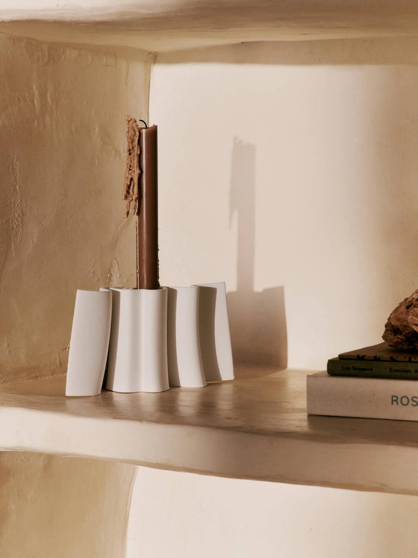 Dedali Candle Holder - Off-White - Image 2
