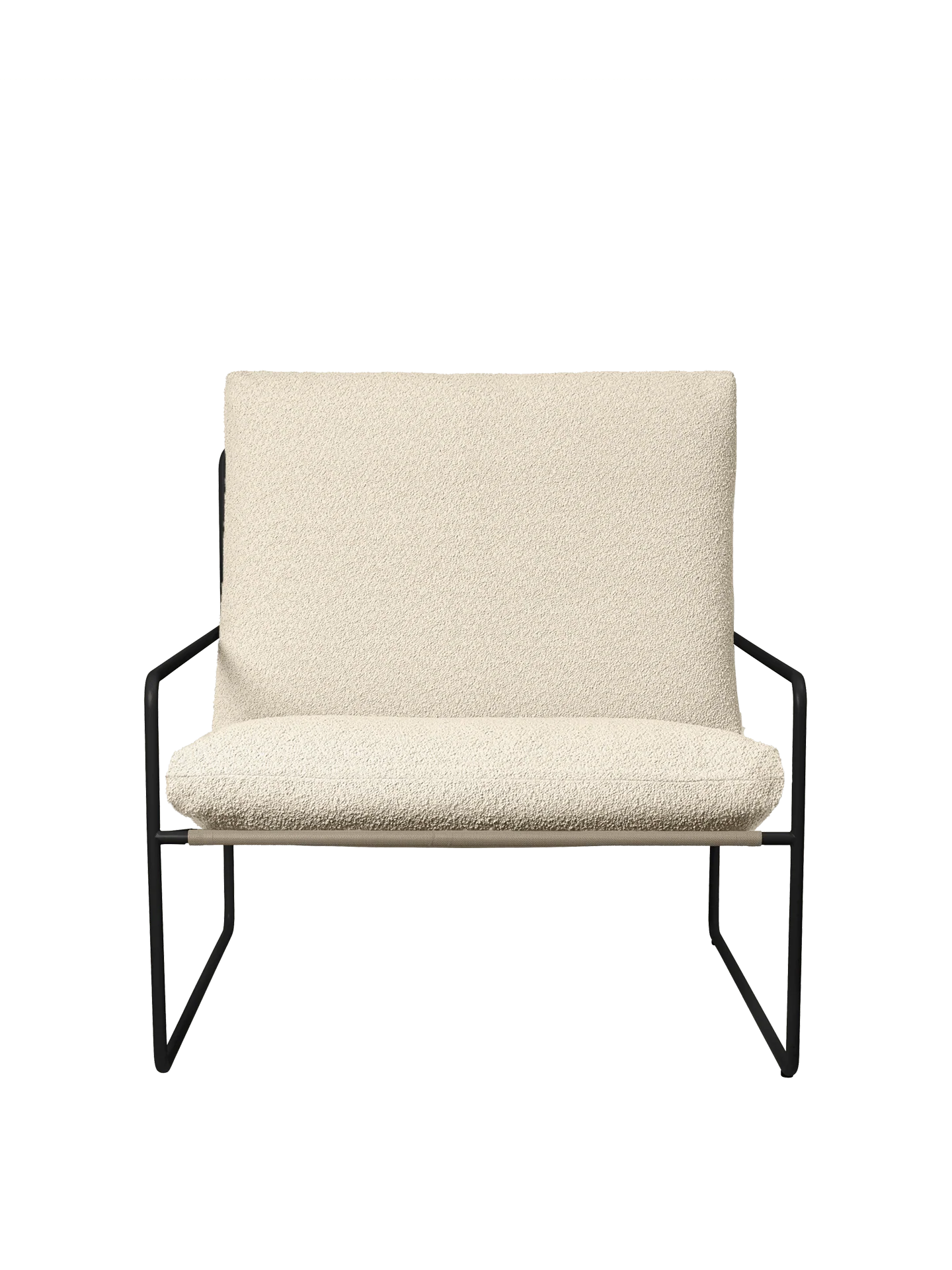 Desert 1-seater - Black - Pure Bouclé - Off-White - Image 3