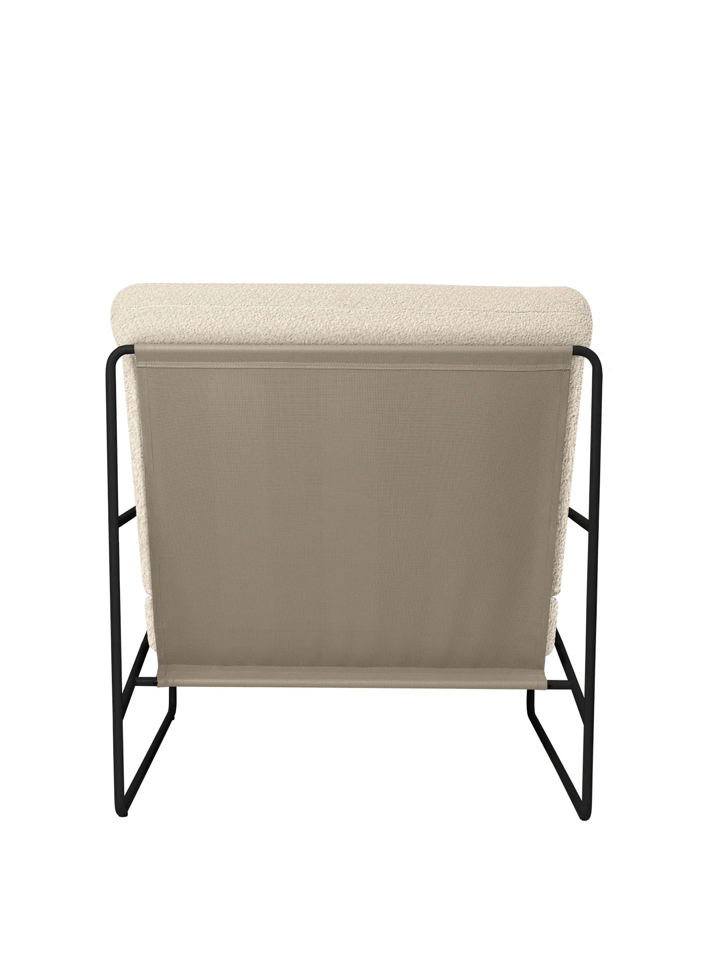 Desert 1-seater - Black - Pure Bouclé - Off-White - Image 4