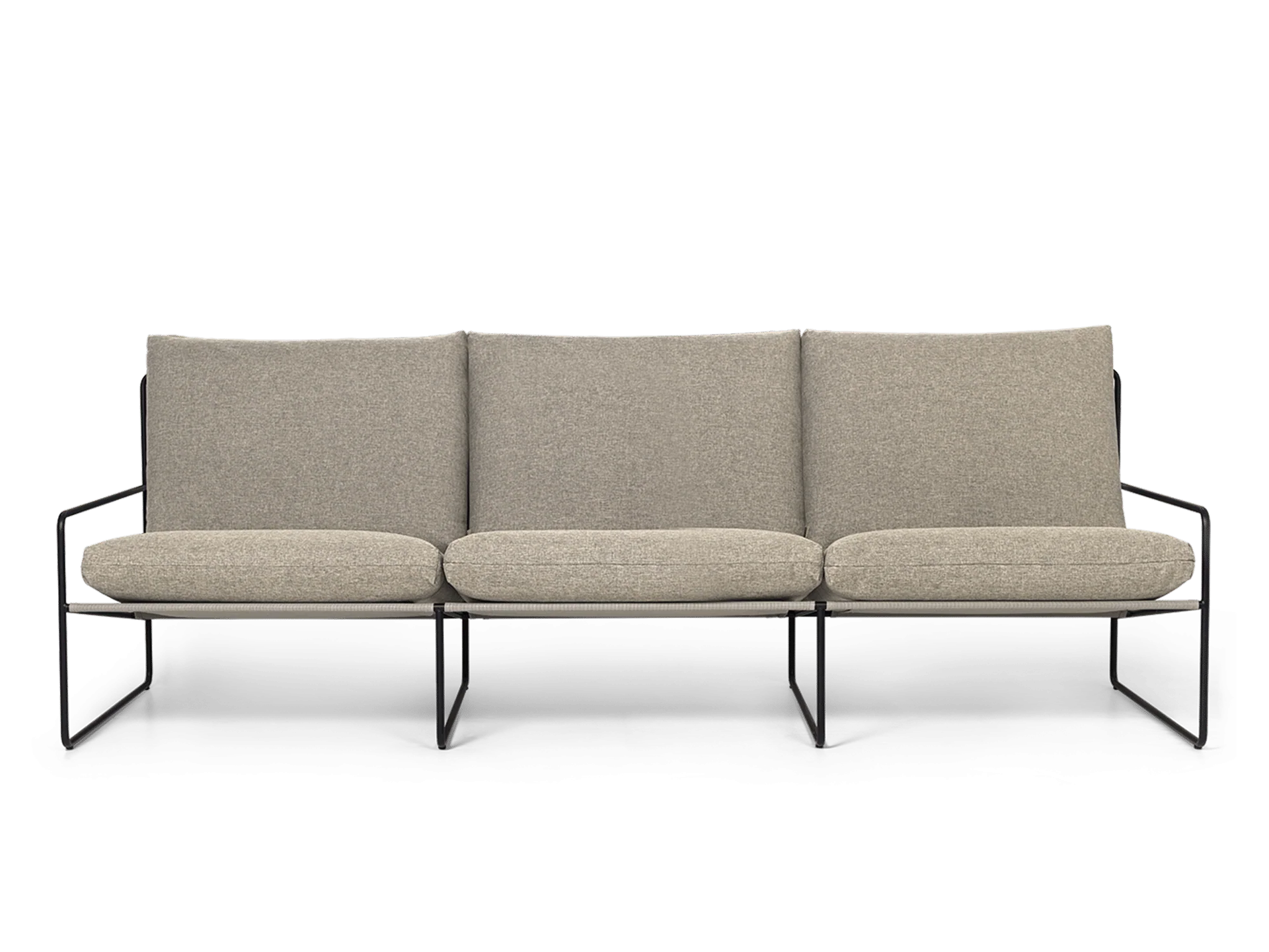 Desert 3-seater - Black - Dolce - Dark Sand