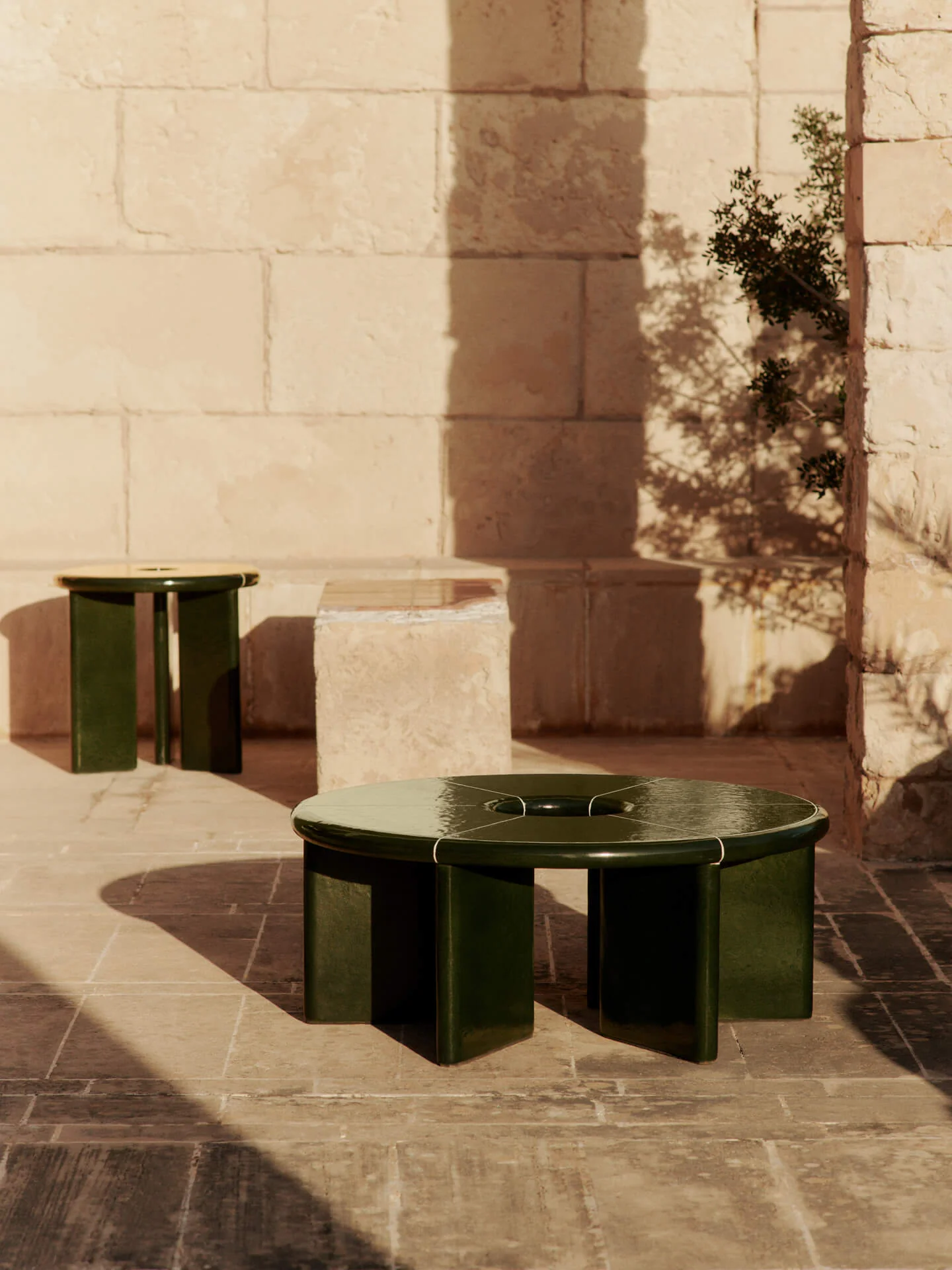 Deya Coffee Table - Dark Green - Image 2