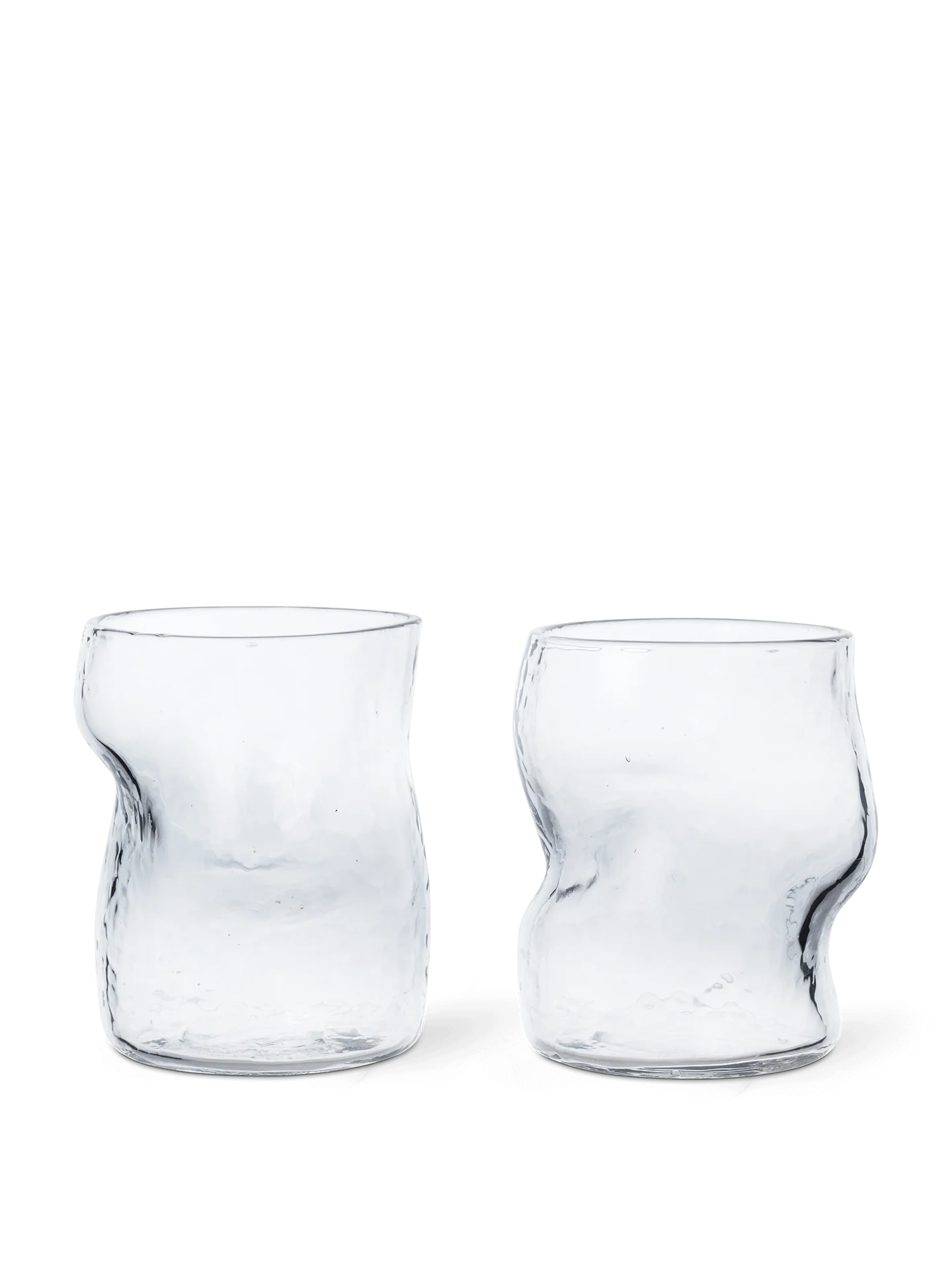 Dimple Glasses - Set of 2 - Clear