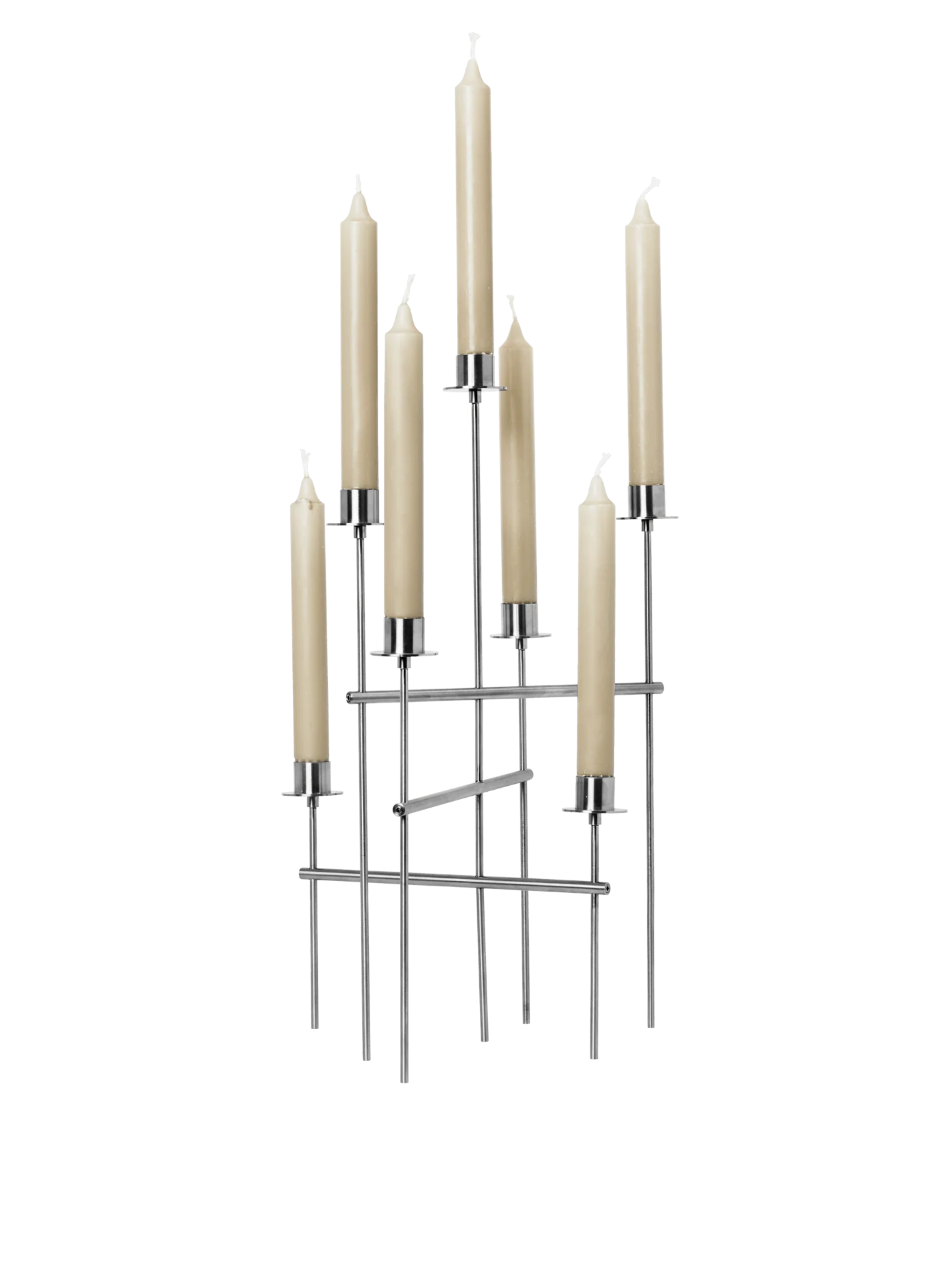 Elysia Candelabra - Brushed Stainless Steel