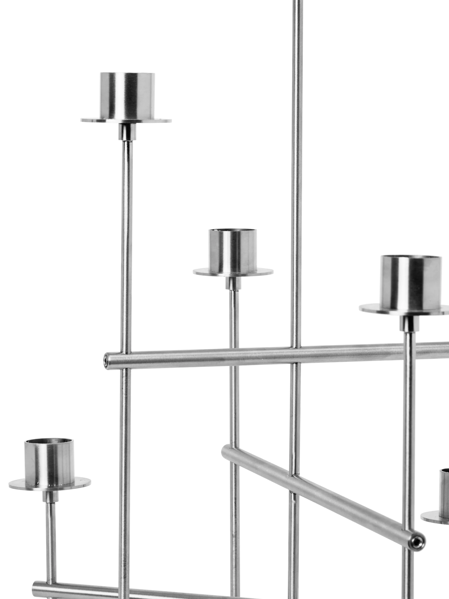 Elysia Candelabra - Brushed Stainless Steel - Image 3