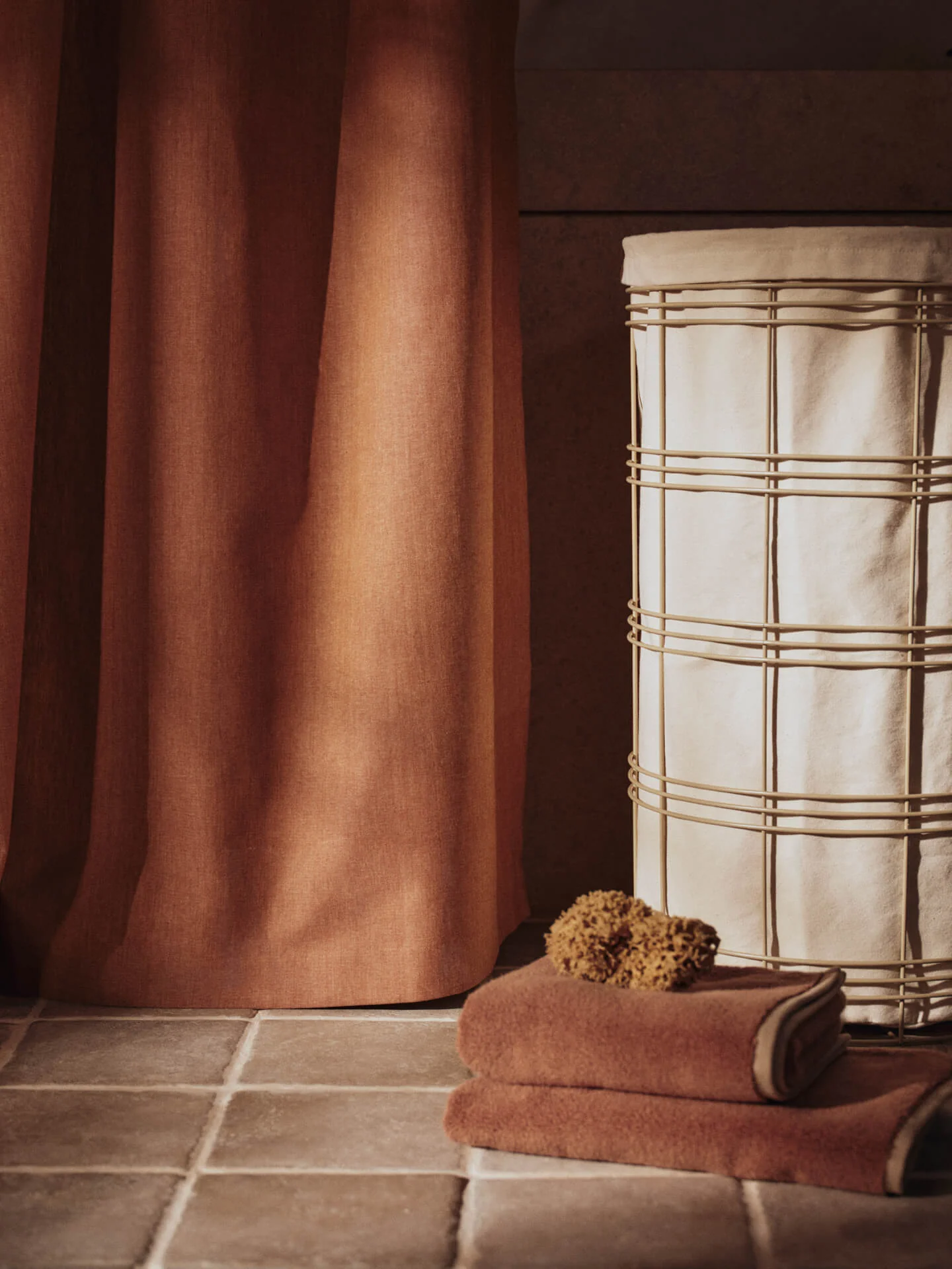 Fio Laundry Basket - Cashmere/Natural - Image 2