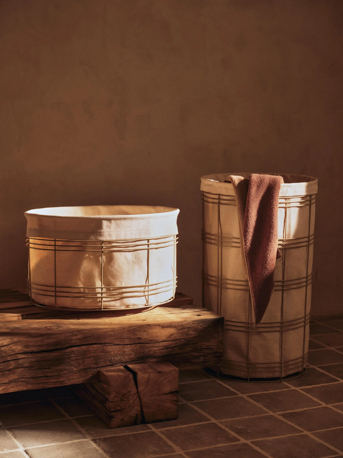 Fio Laundry Basket - Cashmere/Natural - Image 3