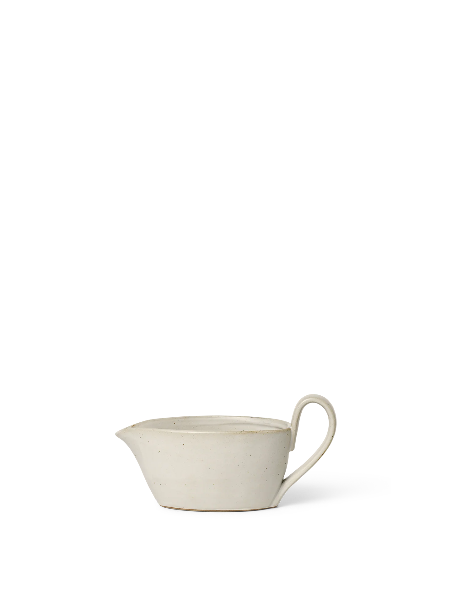 Flow Sauce Boat - Off-White Speckle