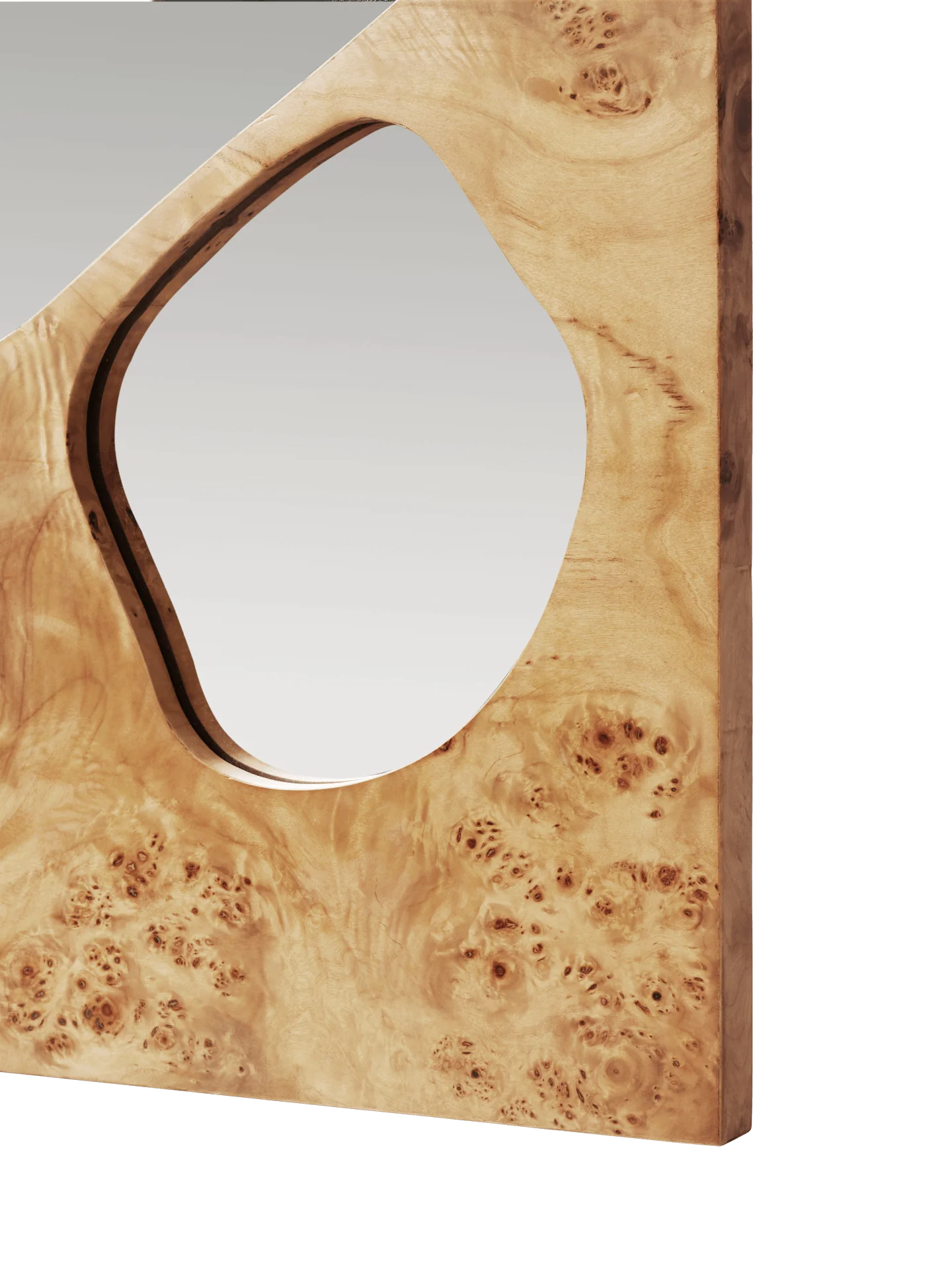 Folia Mirror - Medium - Natural Burl - Image 4
