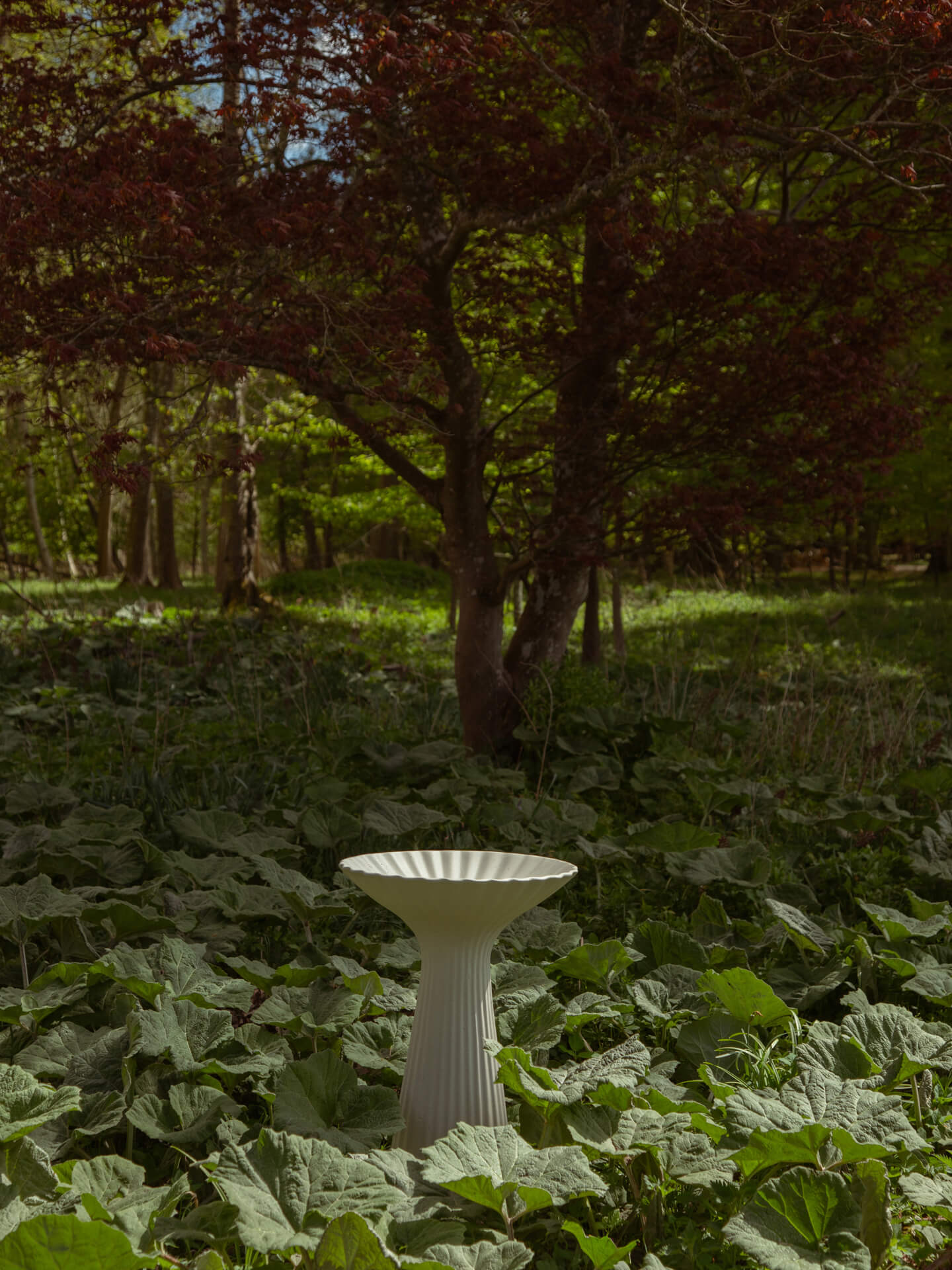 Fountain Pedestal Bowl - Ivory - Image 2