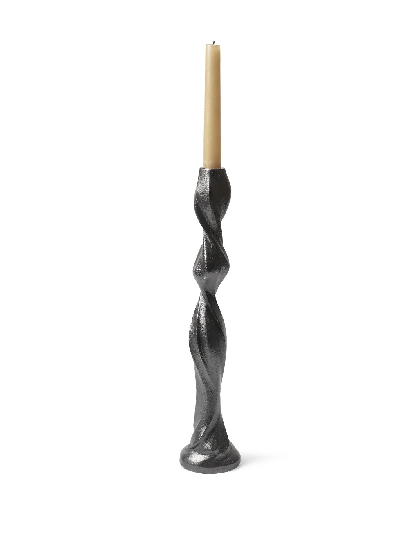 Gale Candle Holder - Large - Blackened Aluminium