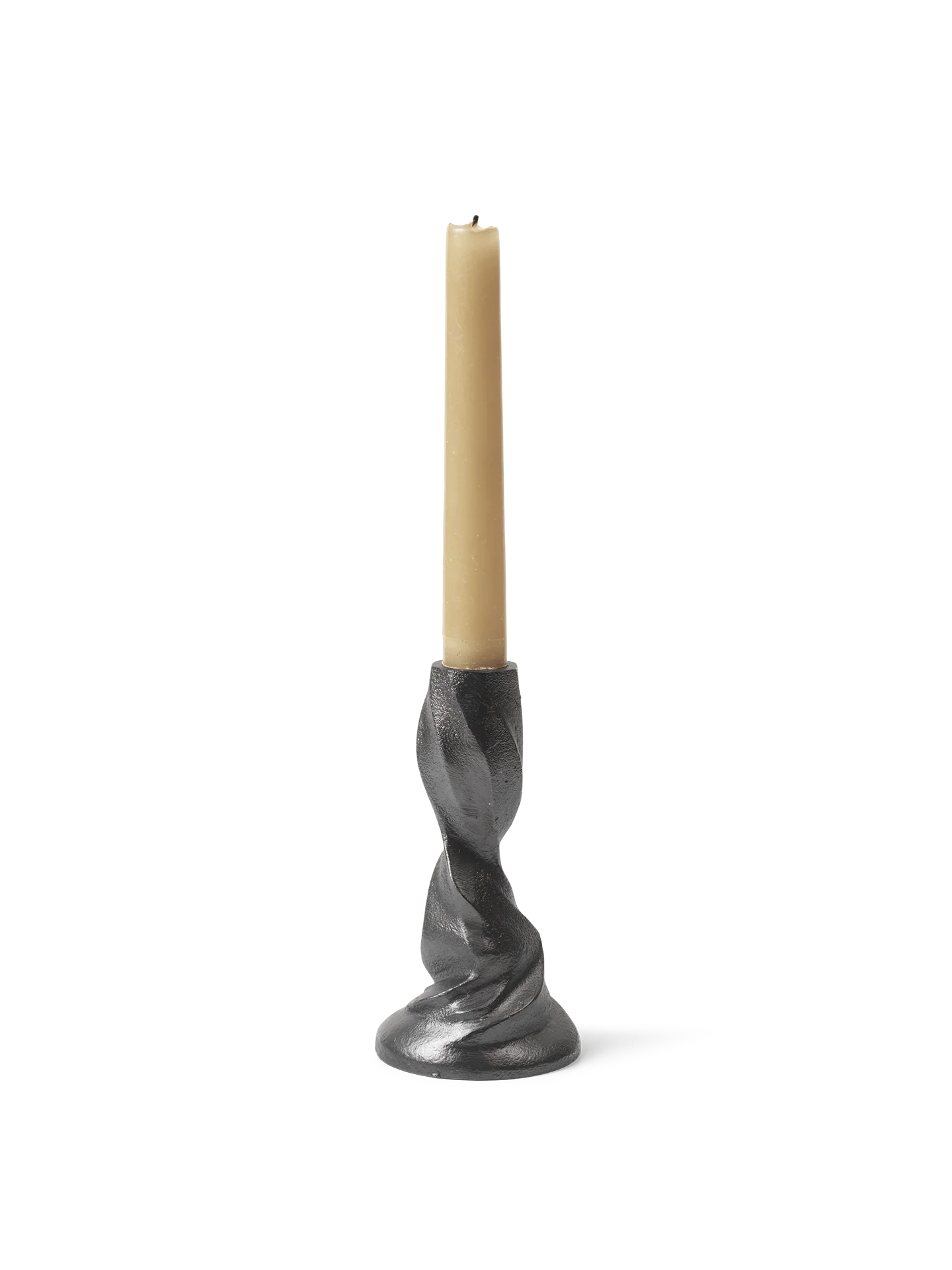 Gale Candle Holder - Small - Blackened Aluminium
