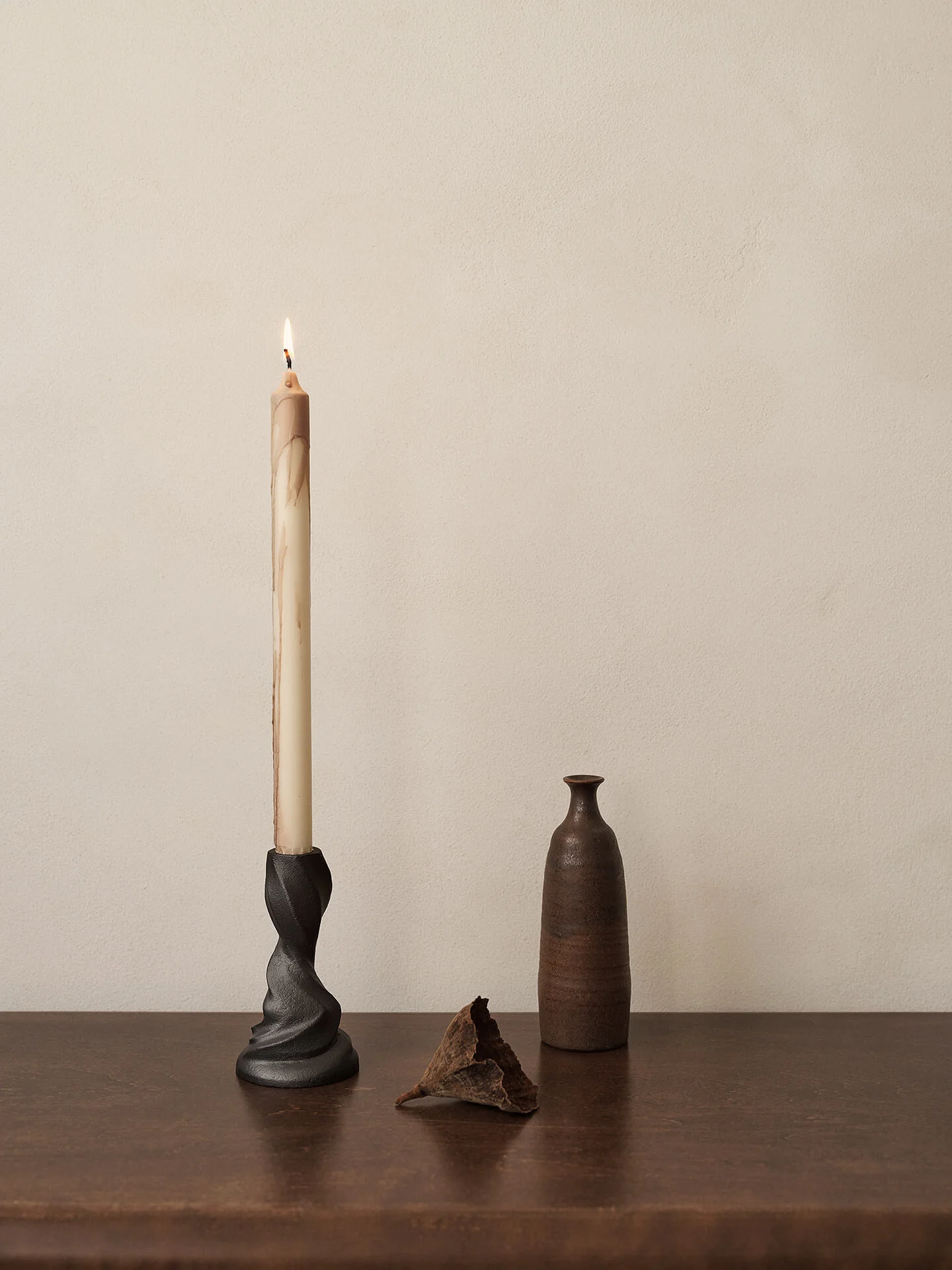 Gale Candle Holder - Small - Blackened Aluminium - Image 2