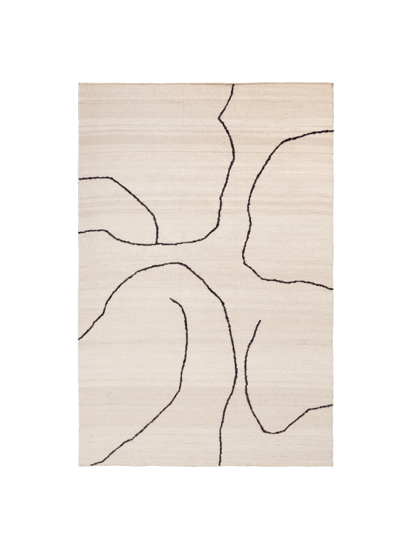 Gesso Jute Rug - Off-White/Dark Fig - Image 5