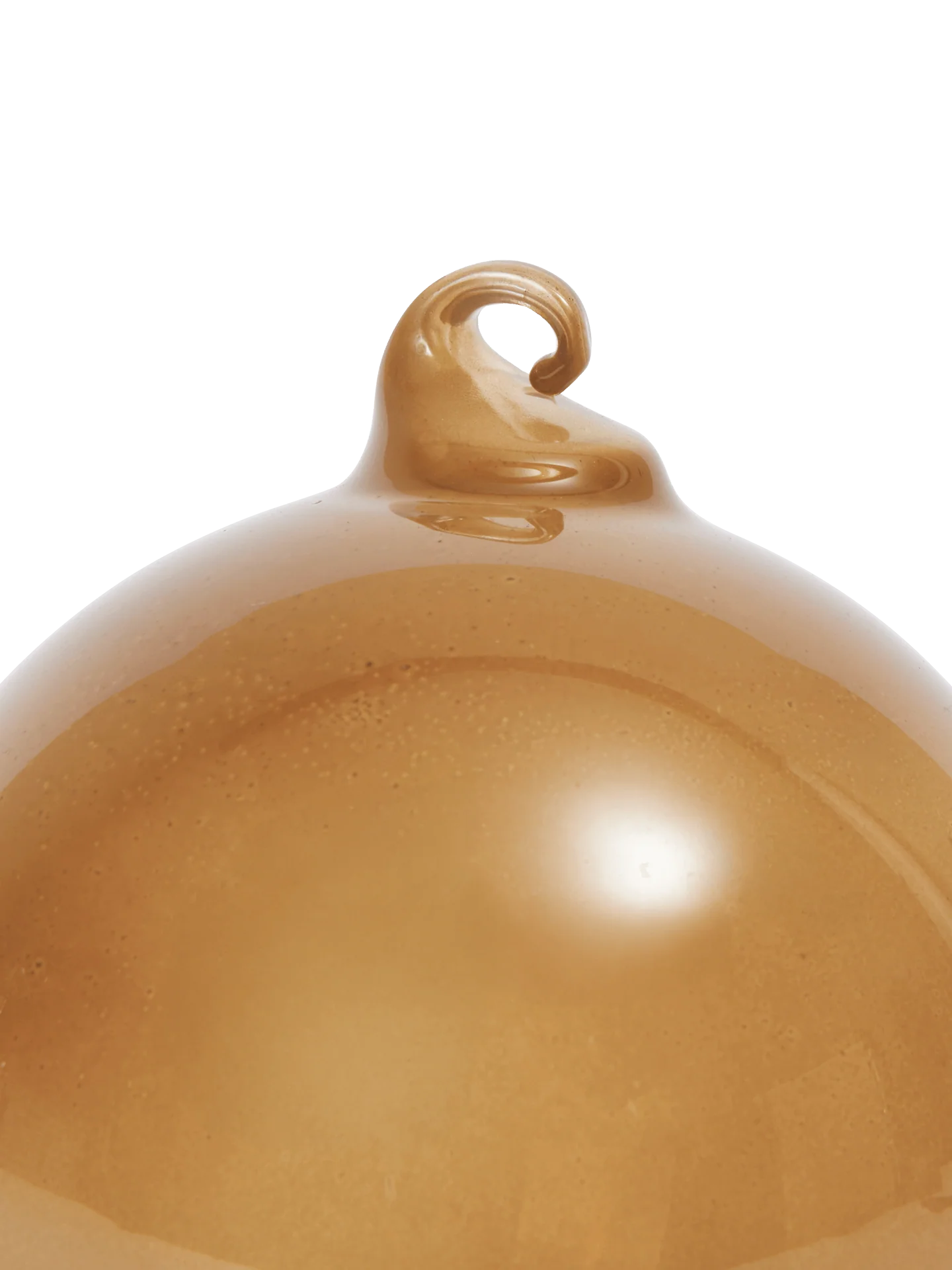 Glass Baubles - Medium - Set of 3 - Roseate Opaque - Image 3
