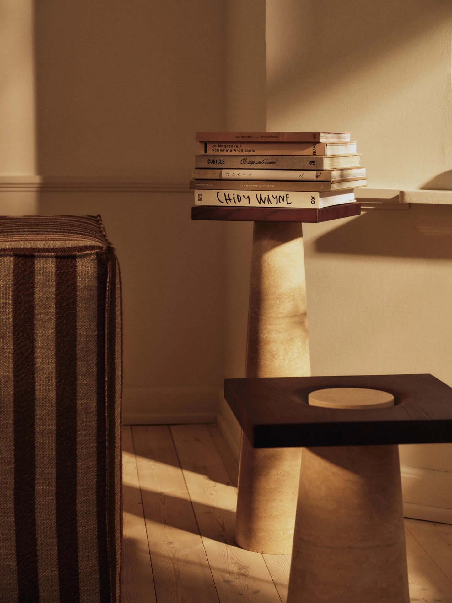 Grova Side Table - Travertine - Image 2