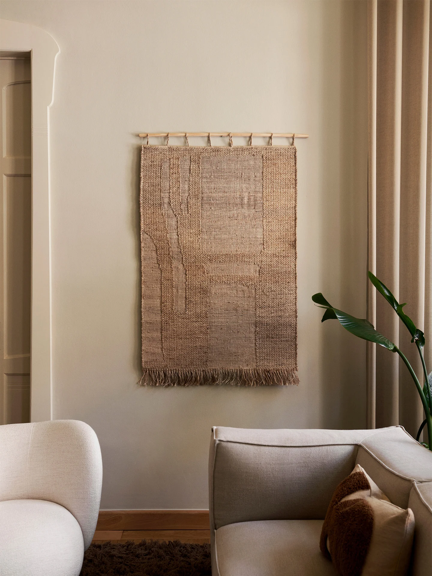 Harvest Wall Rug - Large - Natural - Image 2