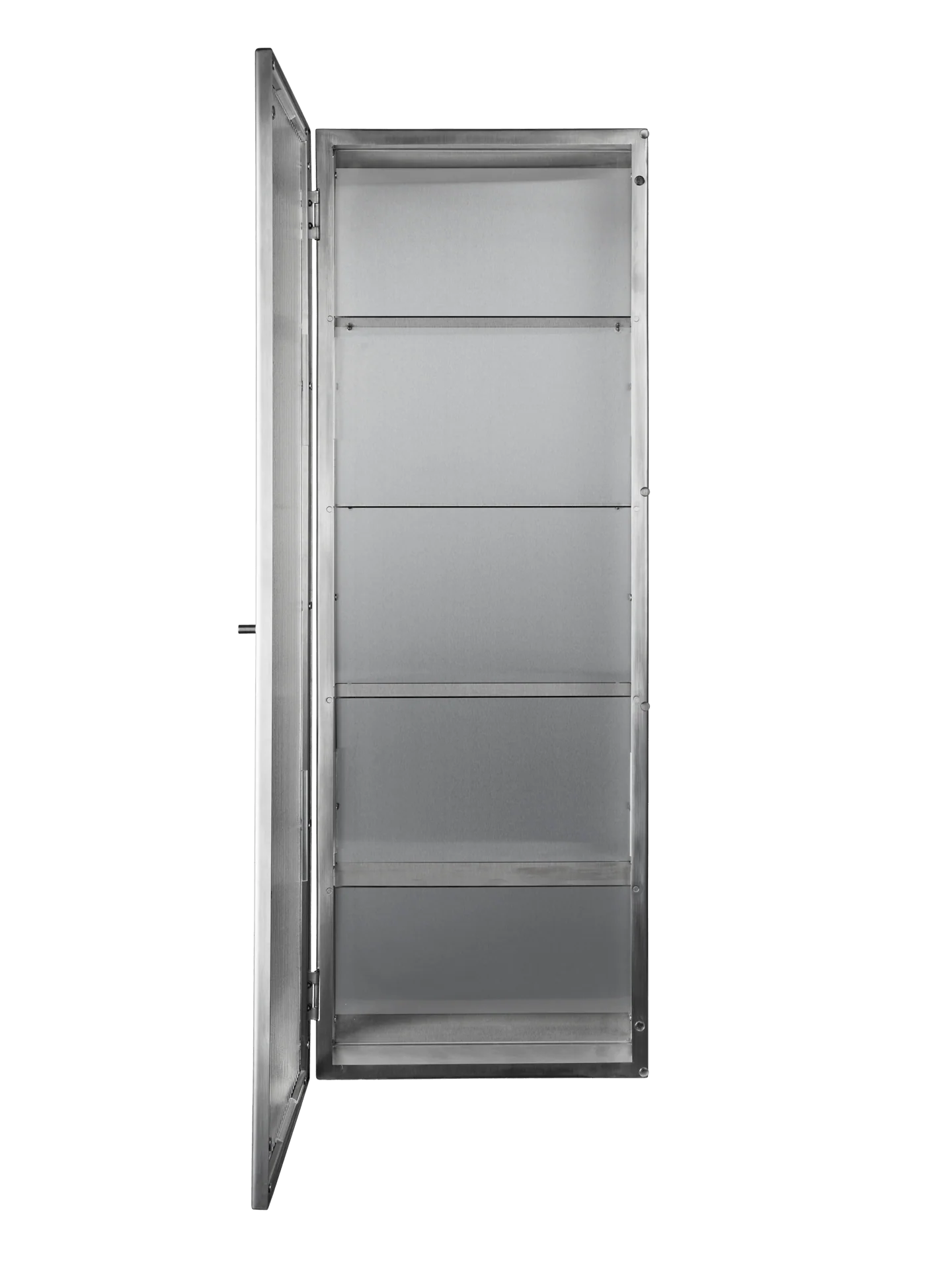 Haze Wall Cabinet - Tall - Brushed Stainless Steel - Image 8