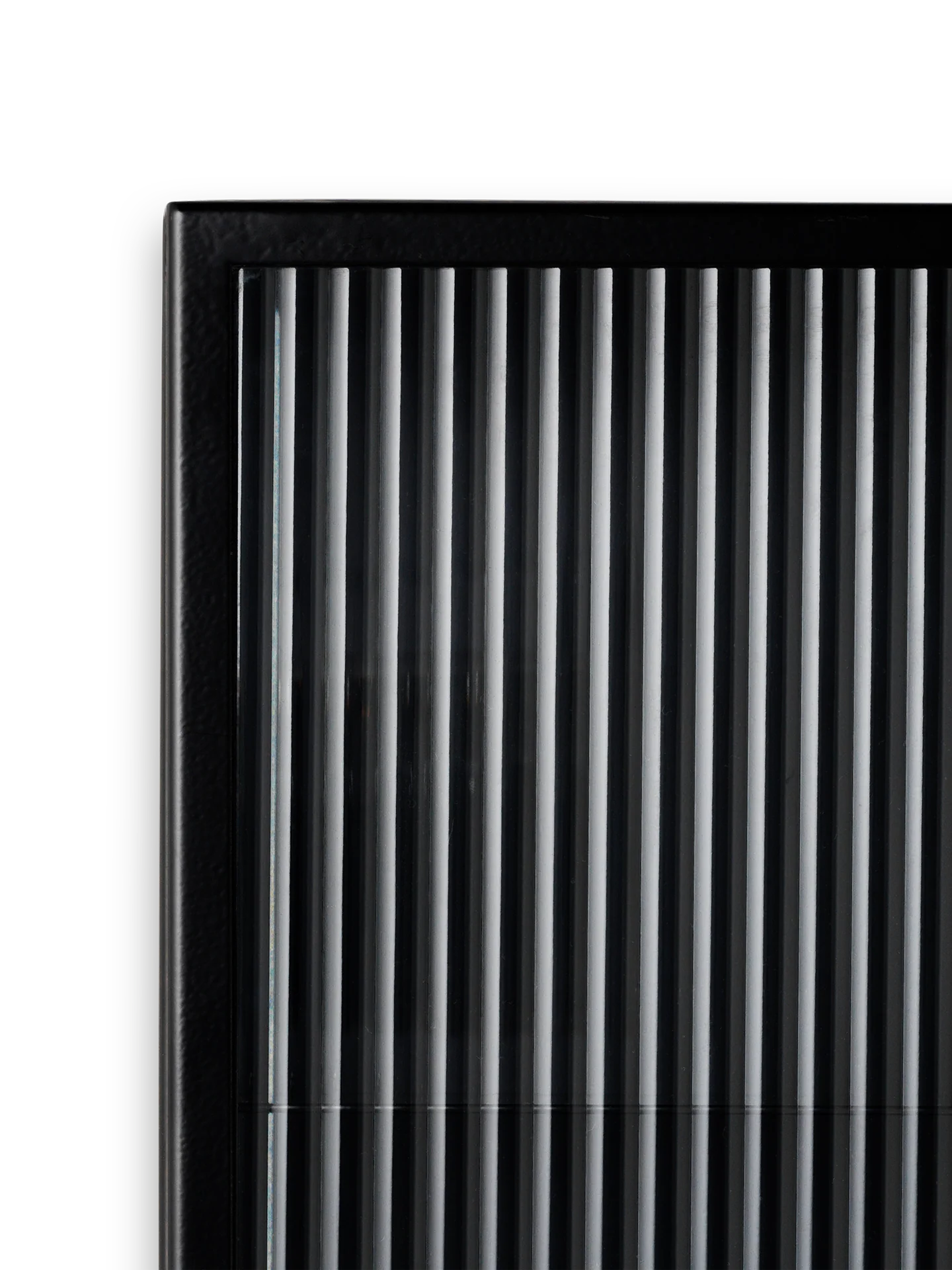 Haze Wall Cabinet - Reeded Glass - Black - Image 7