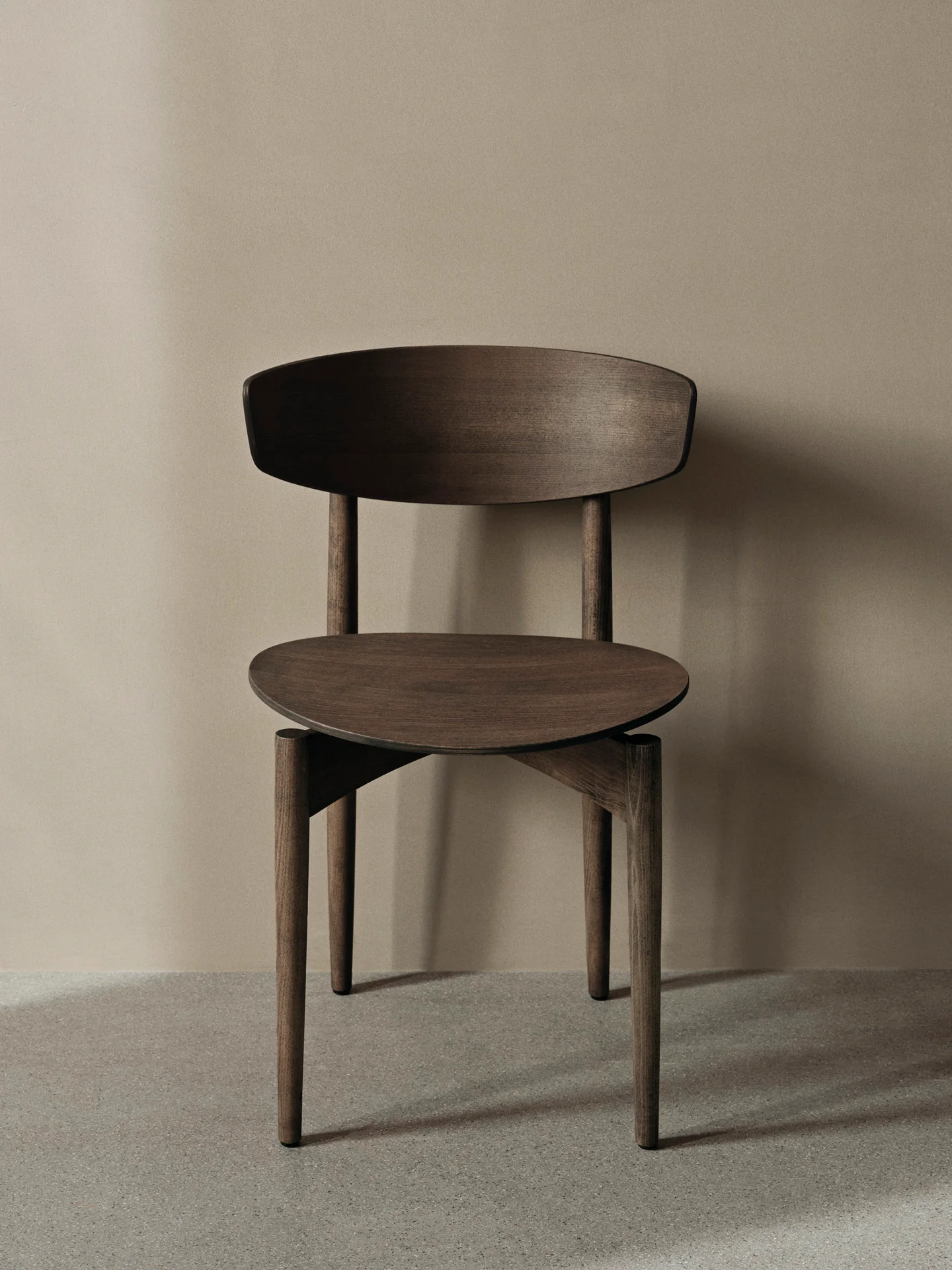 Herman Dining Chair - Wood - Dark Stained Beech - Image 3