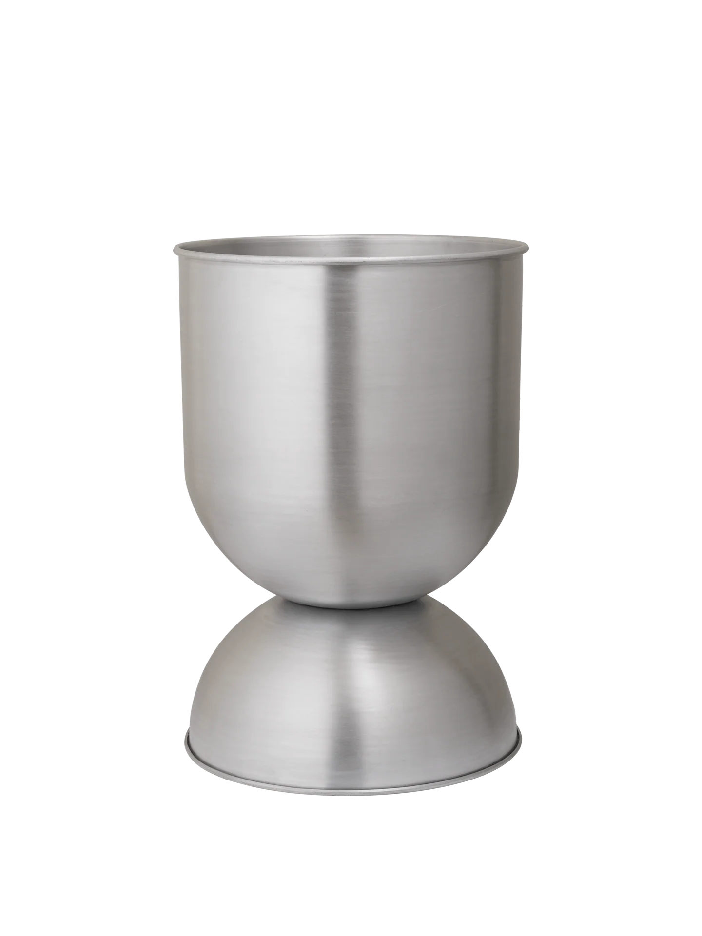 Hourglass Pot - Medium - Aluminium