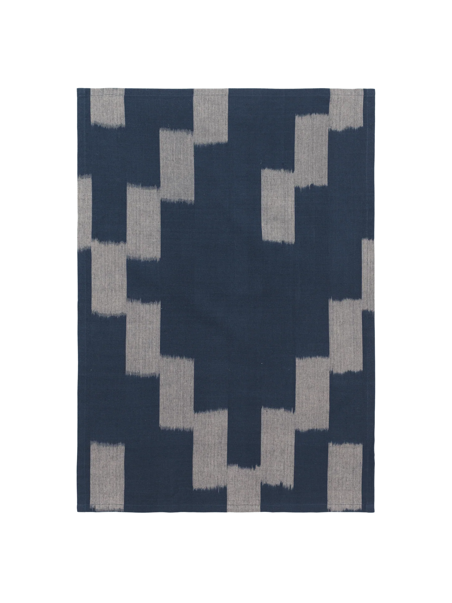 Ikat Tea Towel - Ink Blue/Parchment
