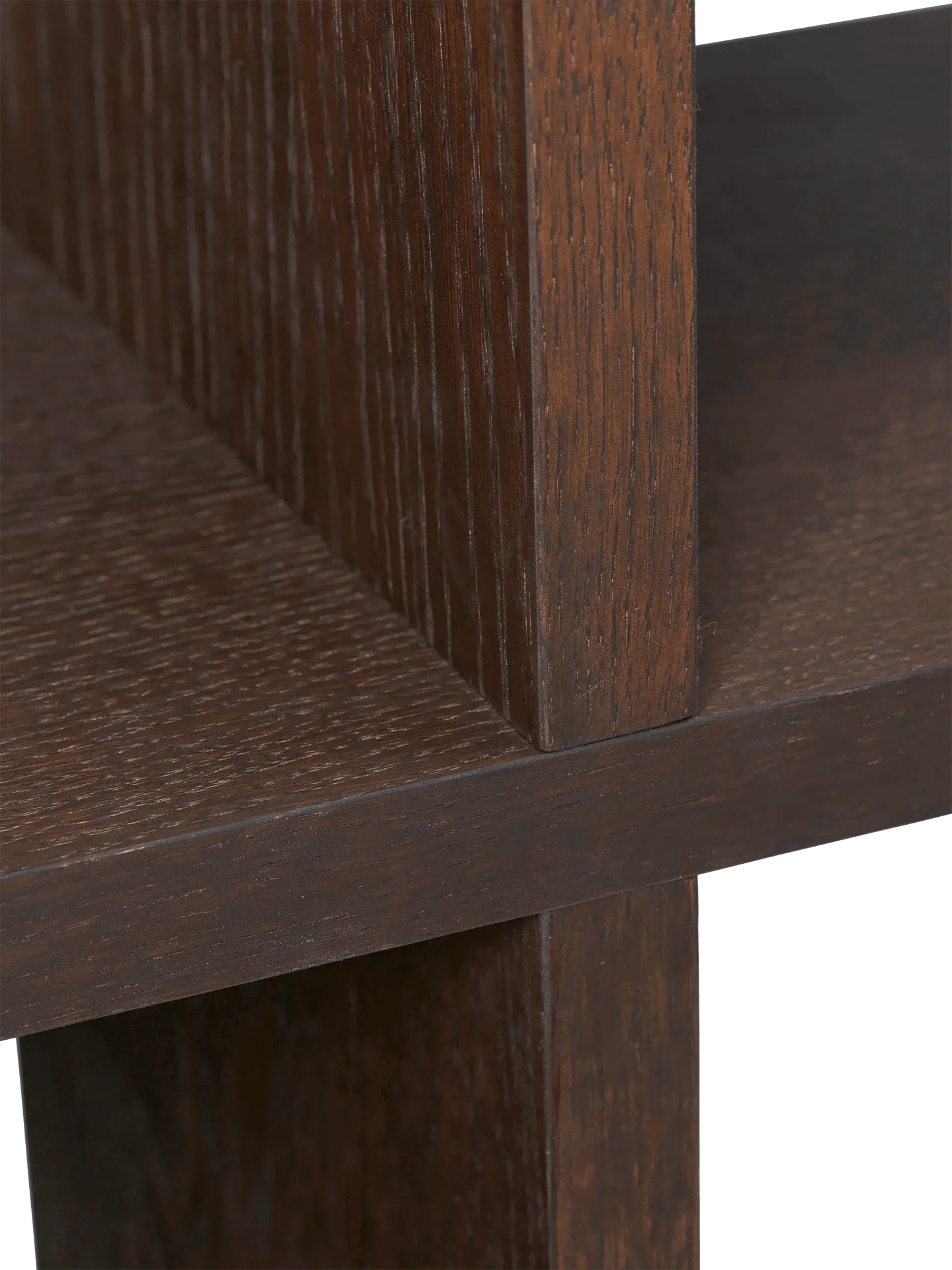 Kona Bookcase - 2x4 - Dark Stained Oak - Image 3