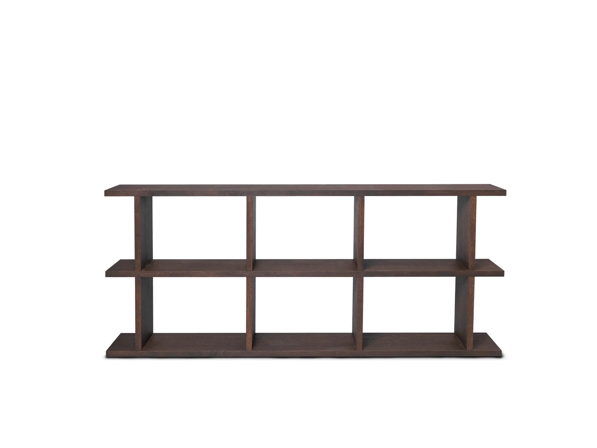 Kona Bookcase - 3x2 - Dark Stained Oak