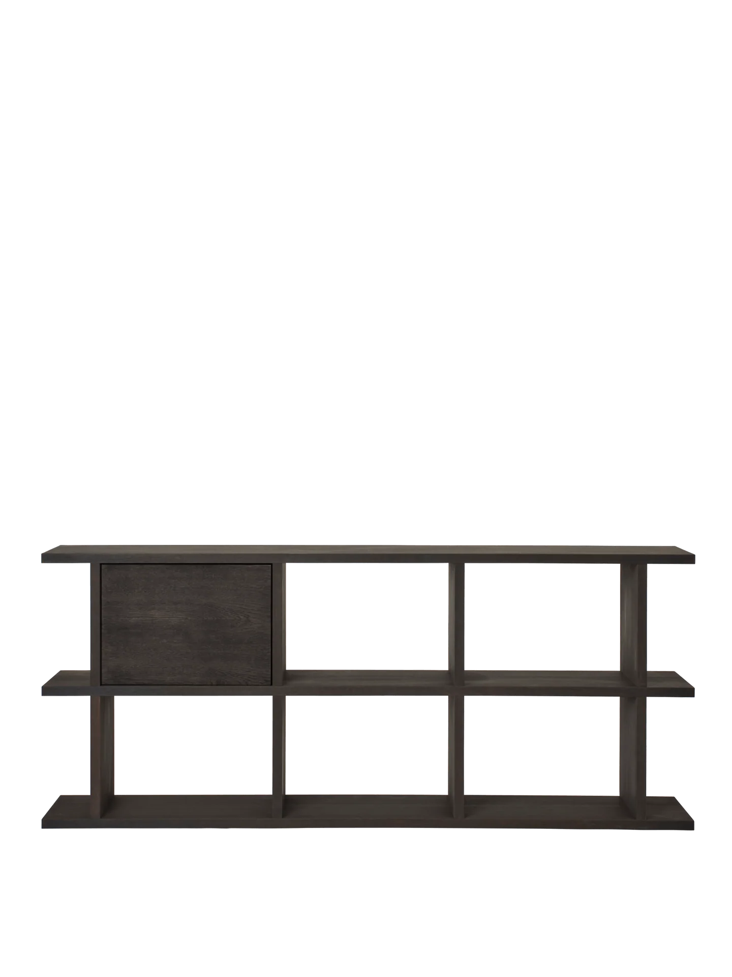 Kona Bookcase Cabinet Insert - Dark Stained Oak - Image 6