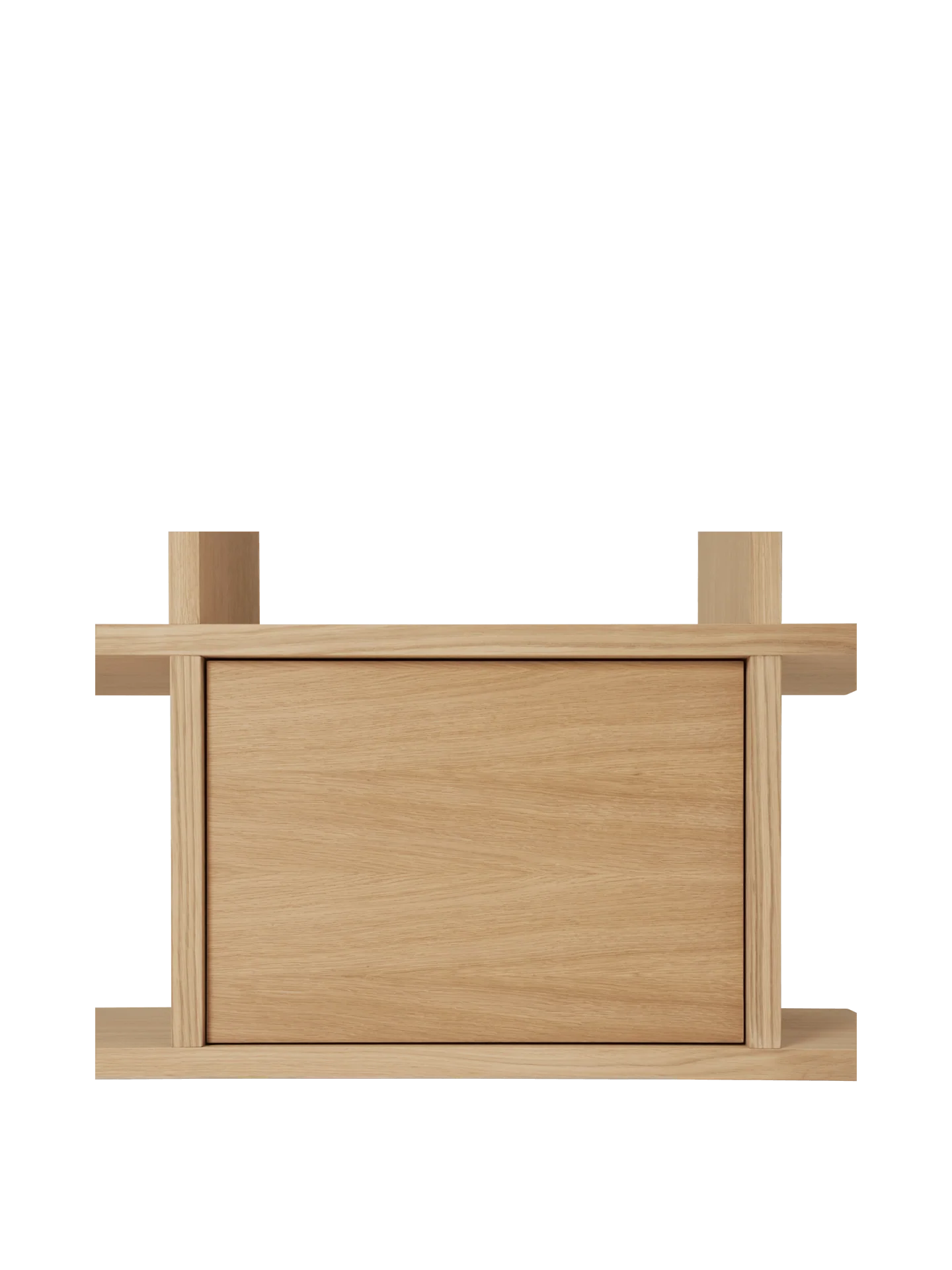Kona Bookcase Cabinet Insert - Natural Oak Veneer