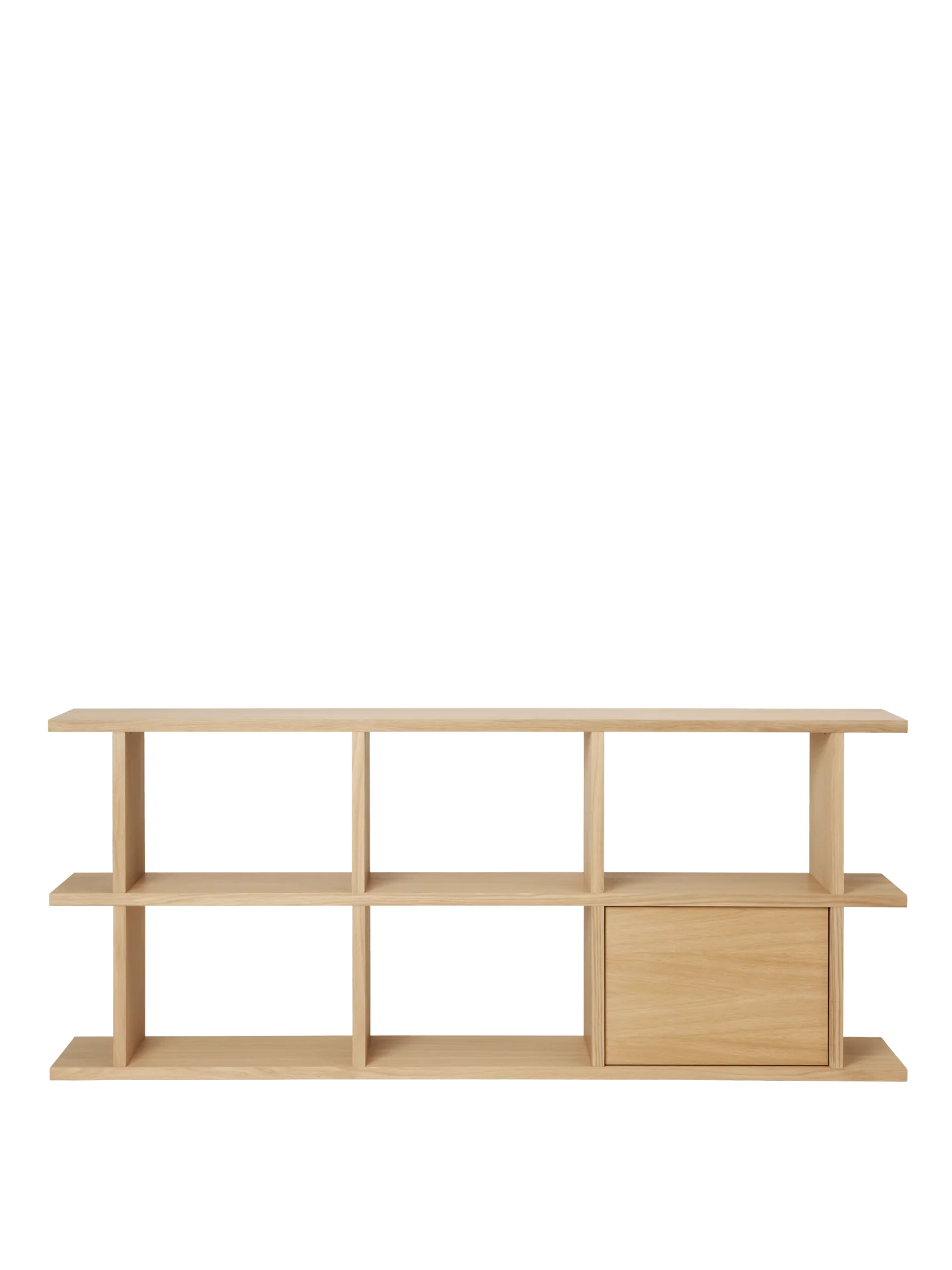 Kona Bookcase Cabinet Insert - Natural Oak Veneer - Image 5