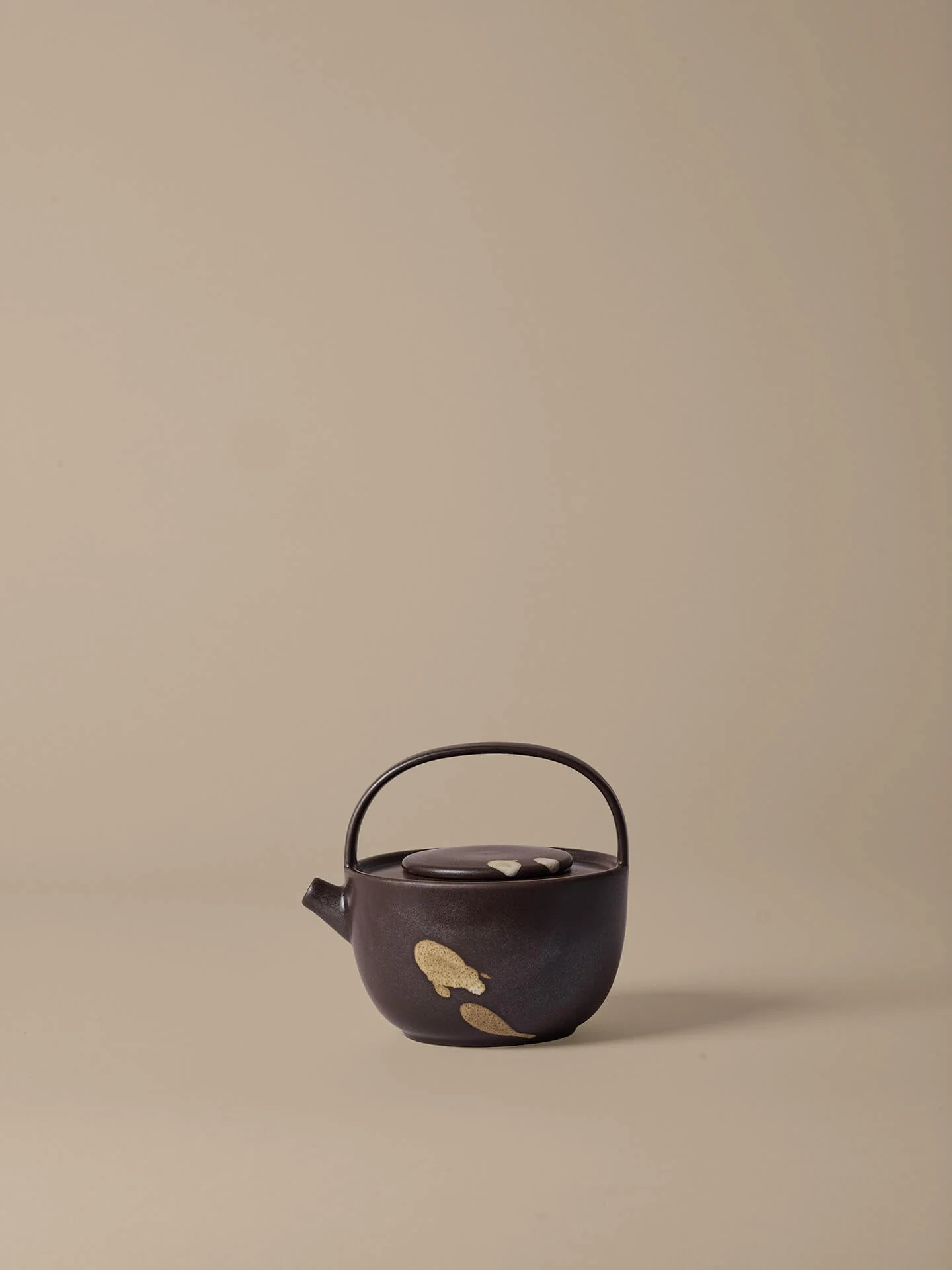 Koyo Teapot - Dark Brown/Buff - Image 3