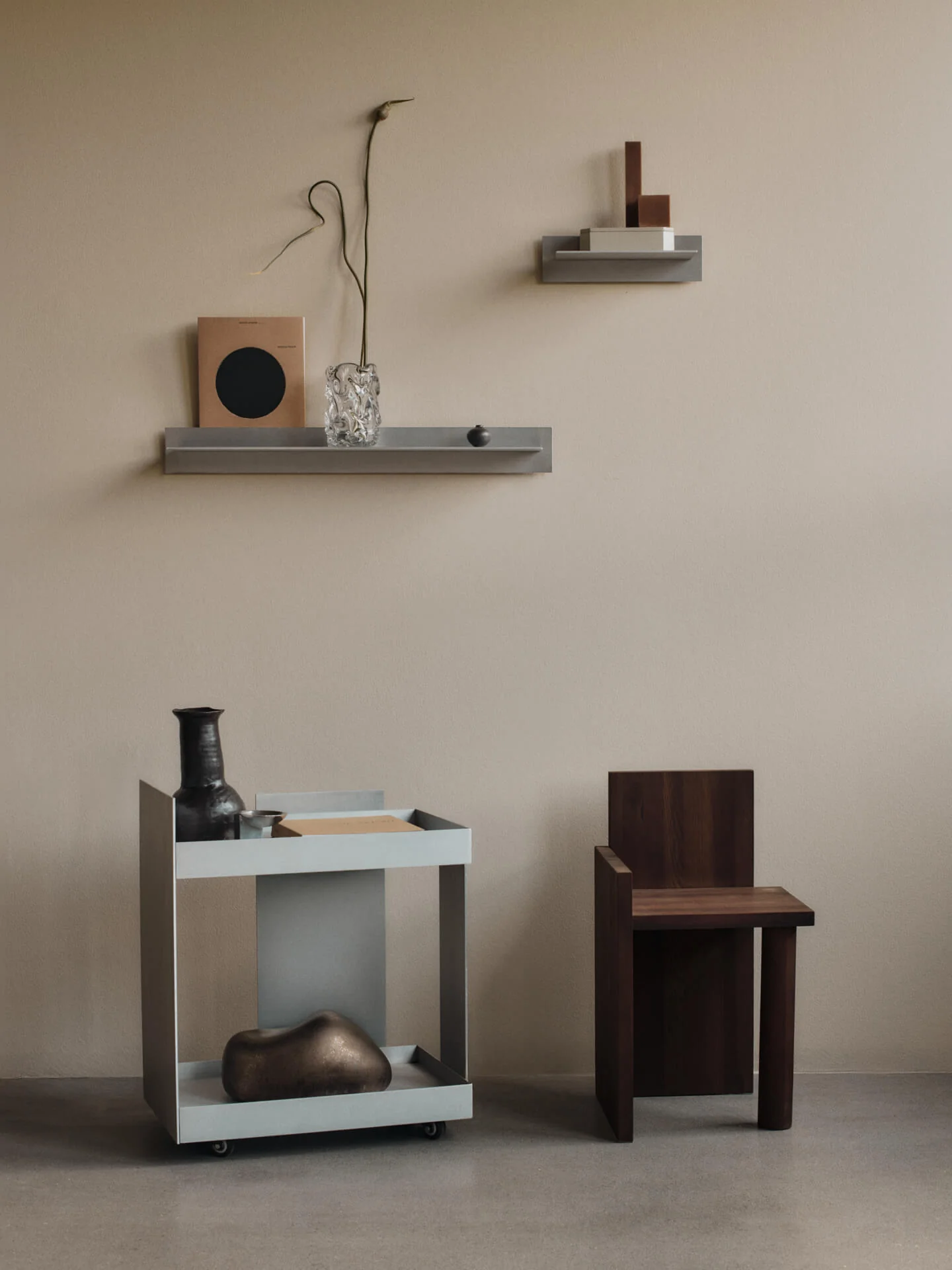 Lager Wall Shelf - Single - Large - Aluminium - Image 2