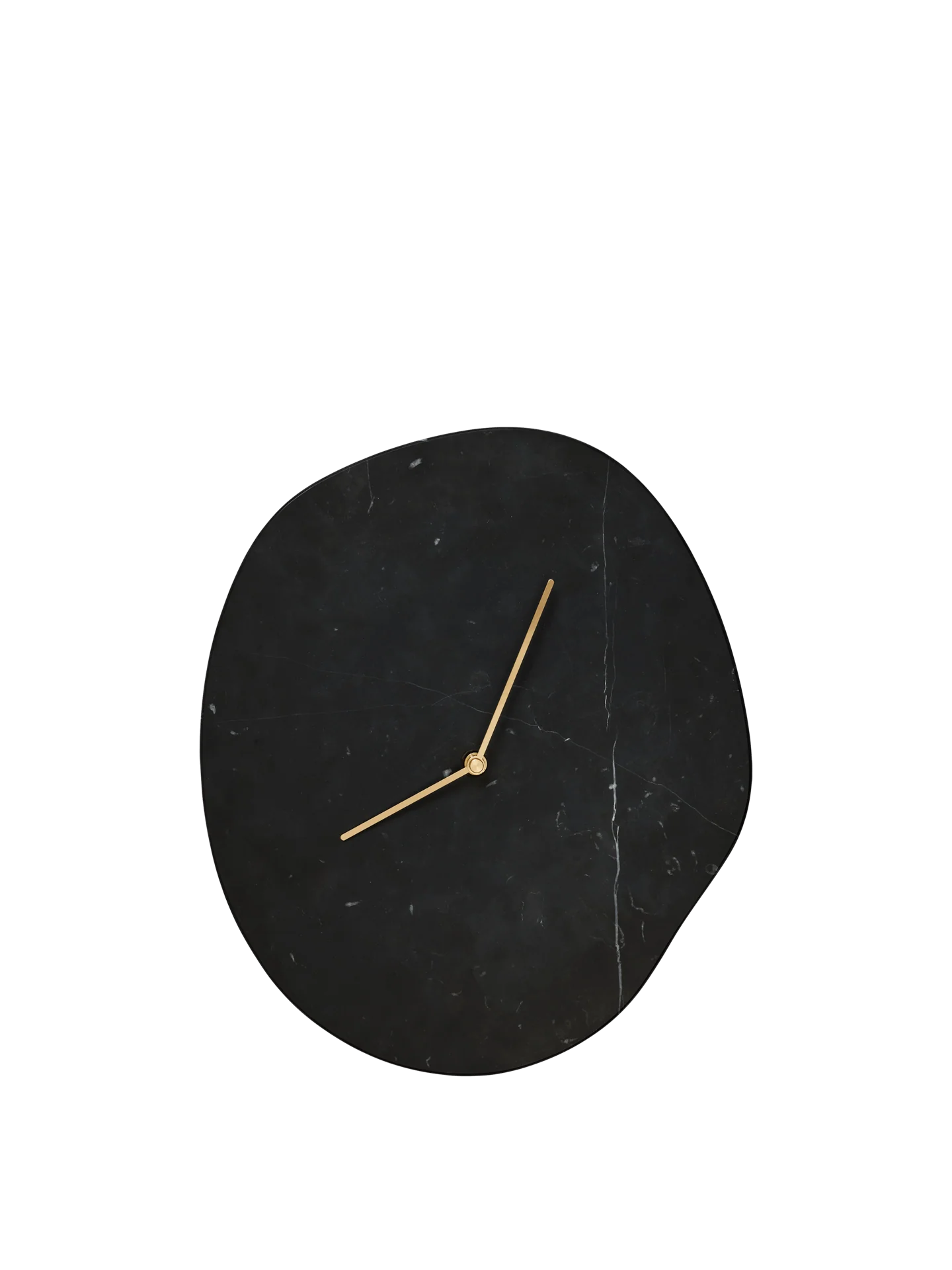 Melt Wall Clock - Black Marble