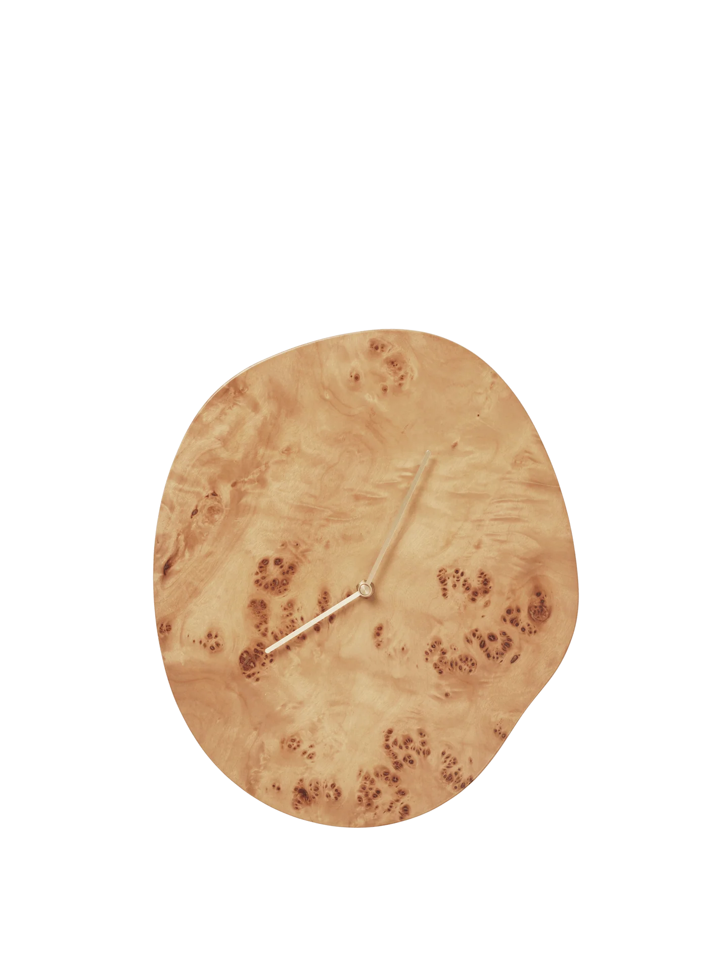 Melt Wall Clock - Natural Burl