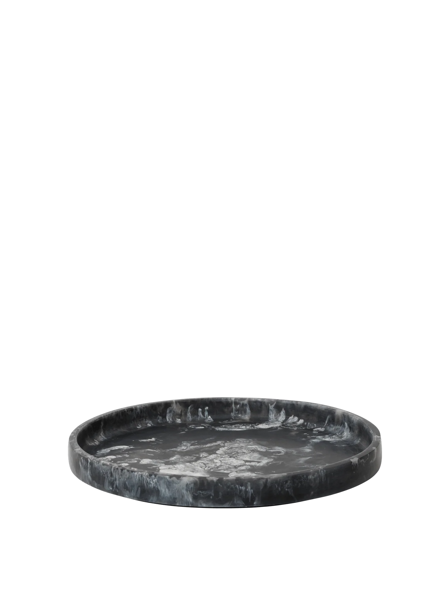 Mist Round Tray - Charcoal